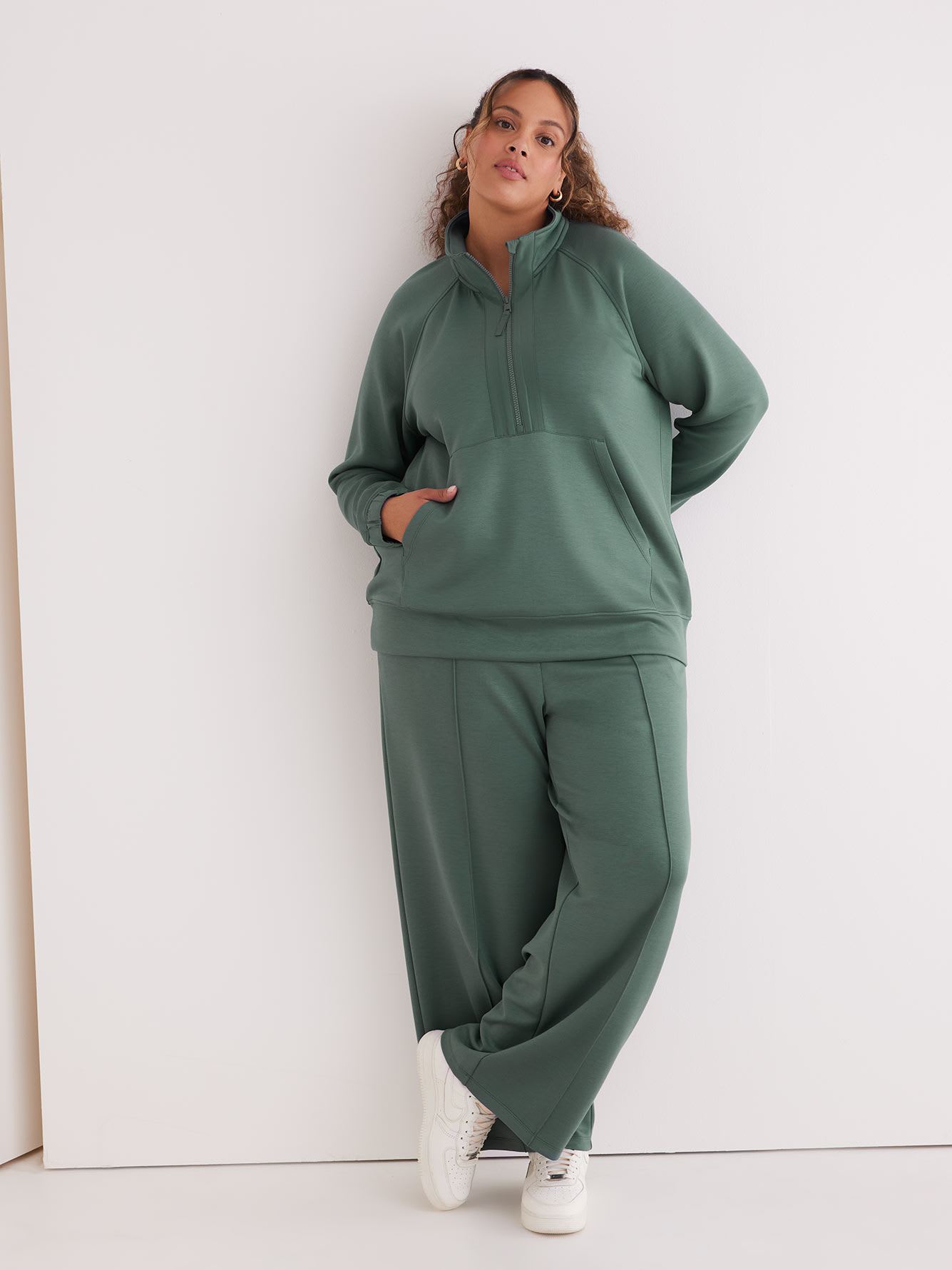 Scuba Wide Leg Pant - Active Zone