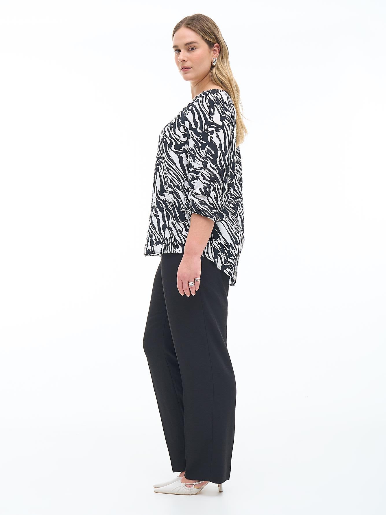 Responsible, Blouse with Balloon Sleeves - Addition Elle