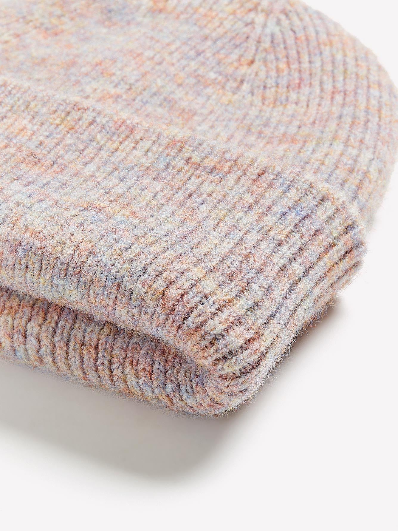 Multicolour Marbled Cuff Beanie
