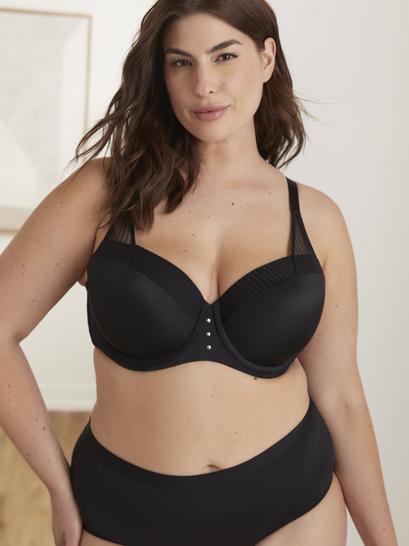 Microfibre Balconette Bra, G-H Cups - Déesse Collection