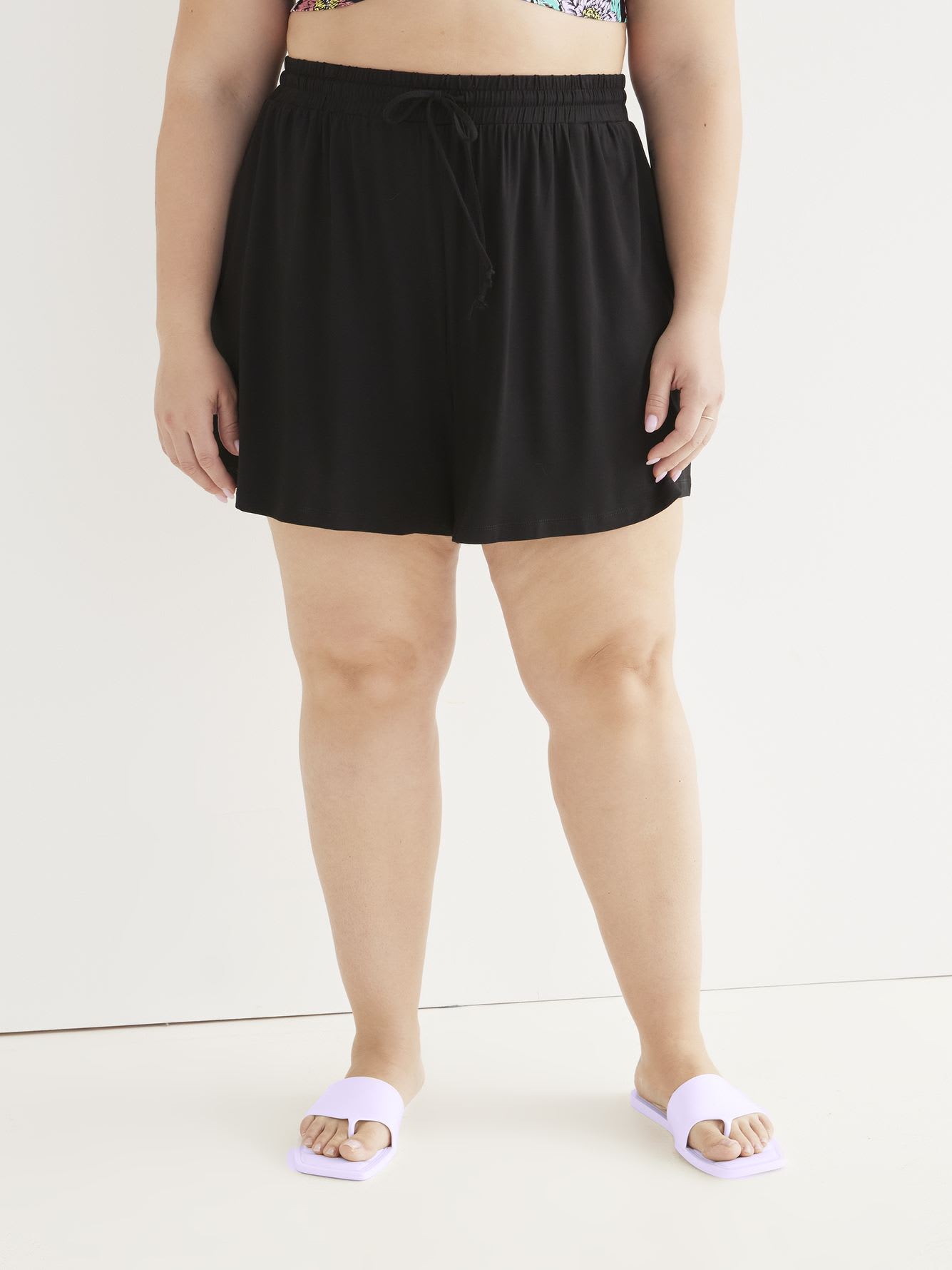 Responsible, Knit Swim Cover-Up Short
