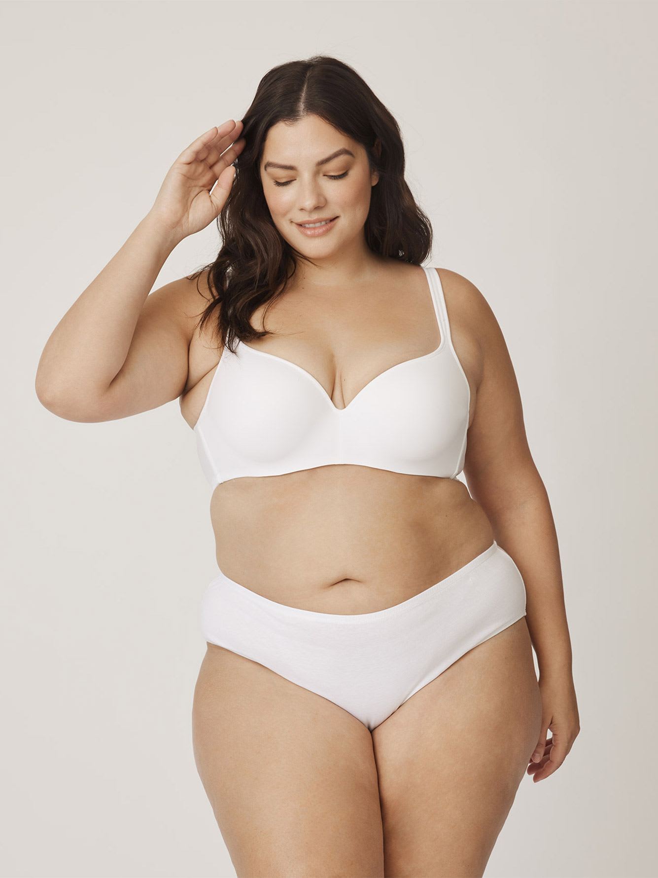 White Microfiber Underwire T-Shirt Bra - Déesse Collection