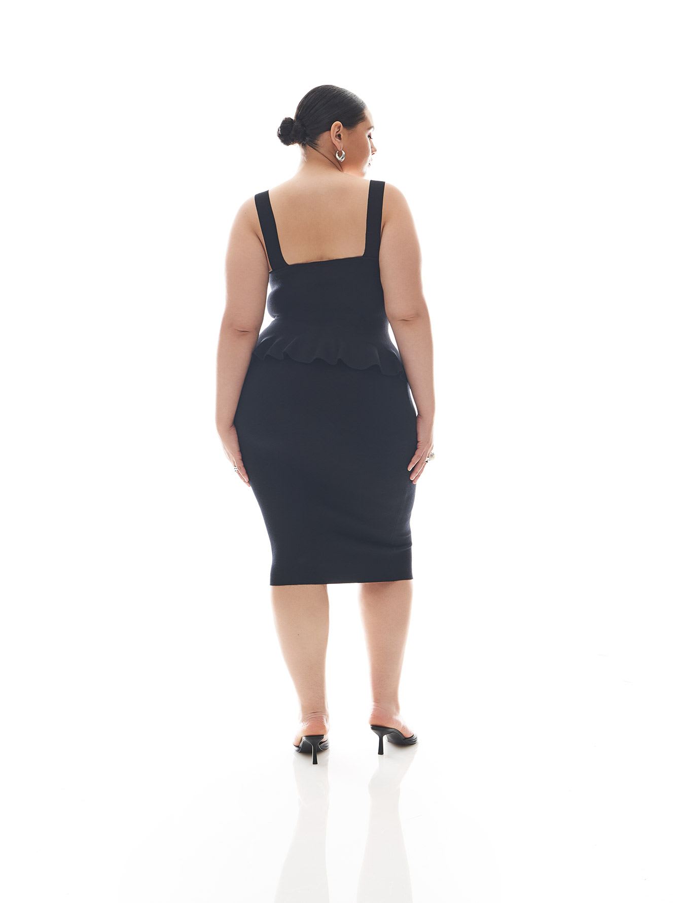 Black Compression Pencil Skirt - Addition Elle