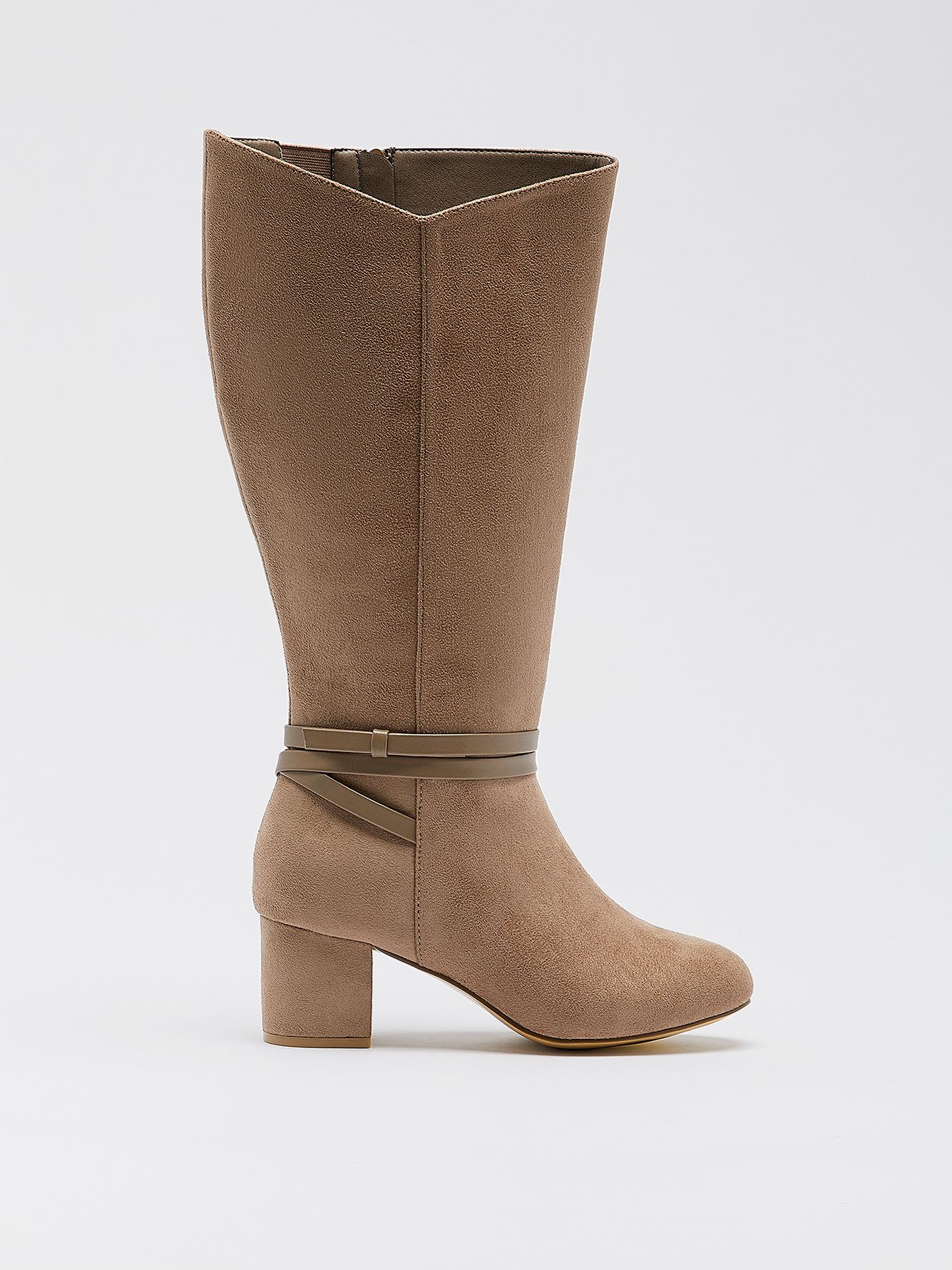 Extra Wide Width, Tall Boot with Wrap-Around Strap