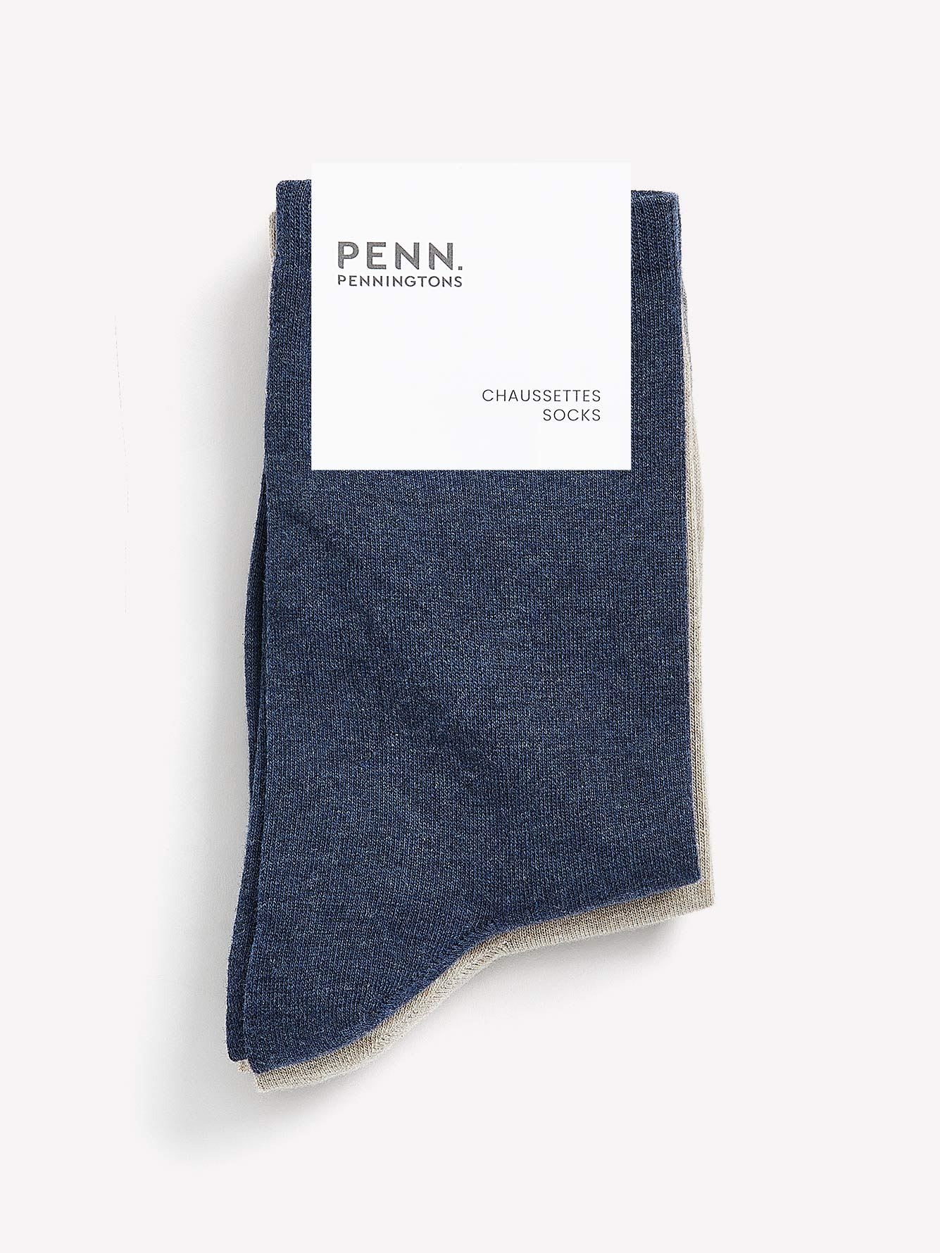 Neutral Coloured Crew Socks, Set of 3