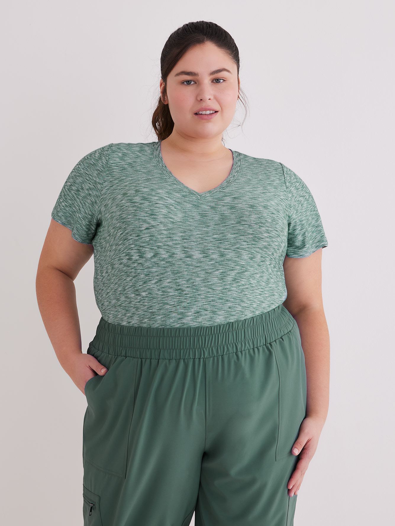Short-Sleeve V-Neck T-Shirt - Active Zone