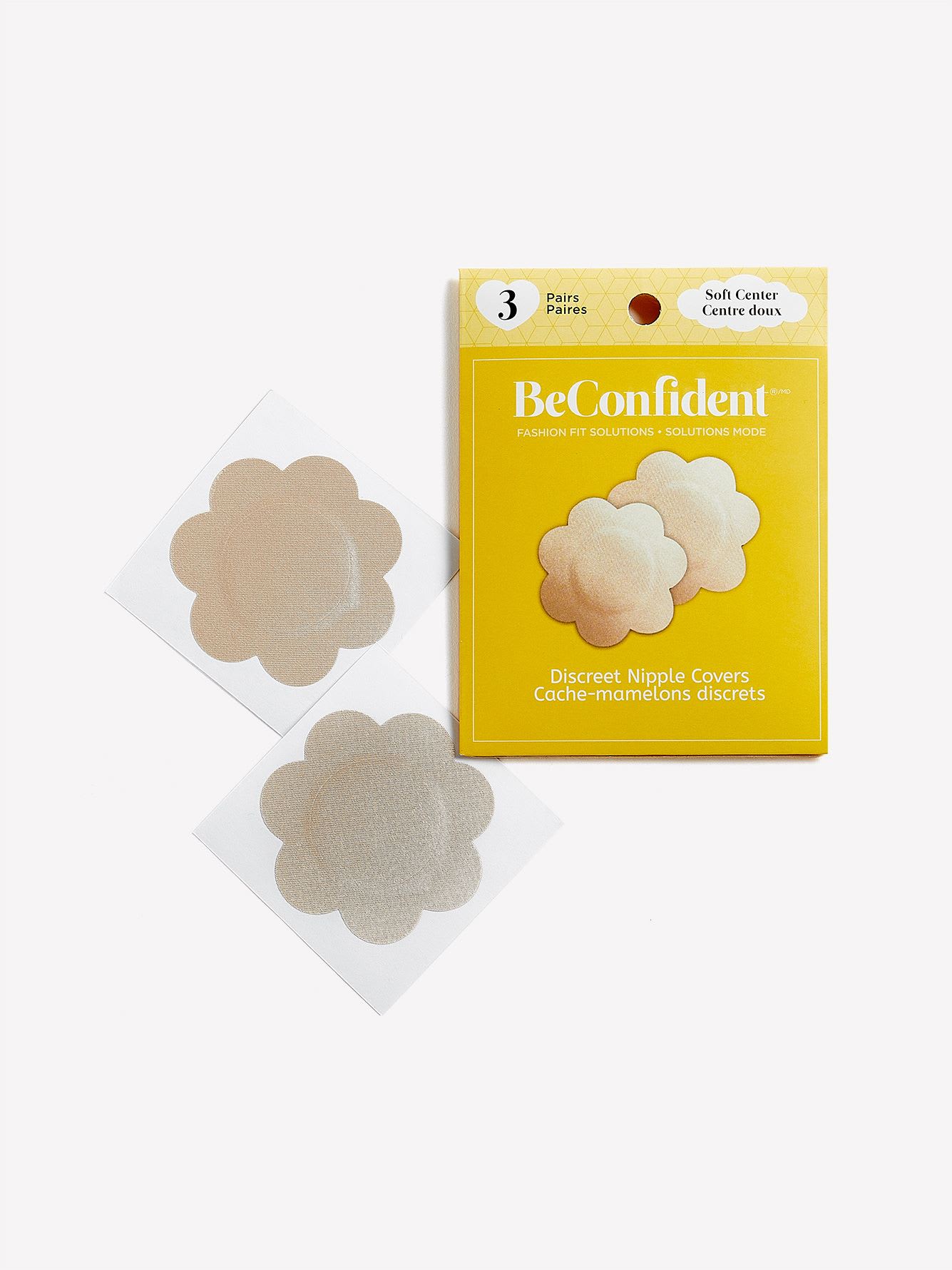 Discreet Nipple Covers, Light Skin Tone, Set of 3 - BeConfident