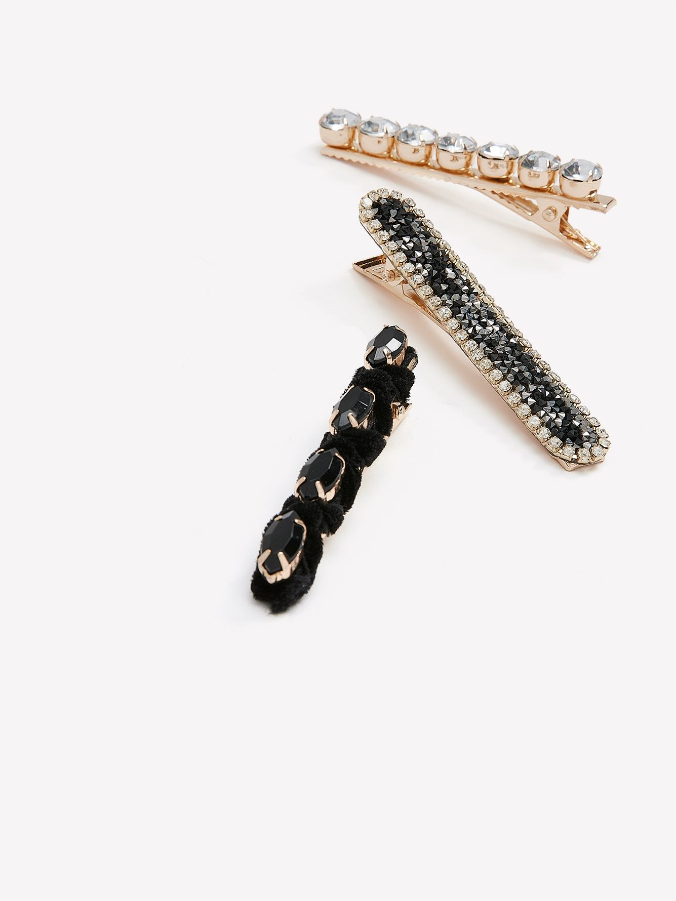 Fancy Hair Barrettes, Set of 3