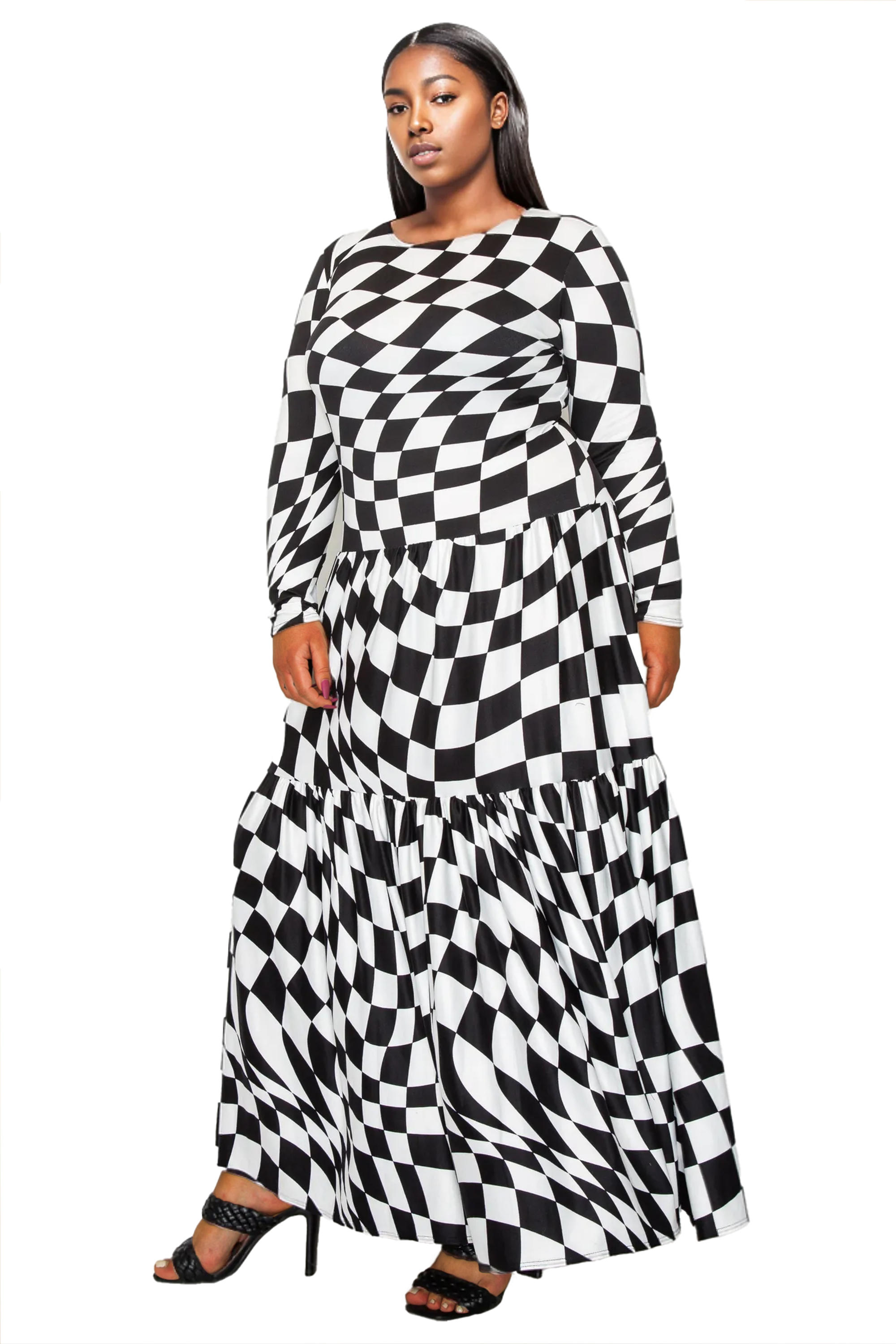 Grayson Tiered Maxi Dress - L I V D