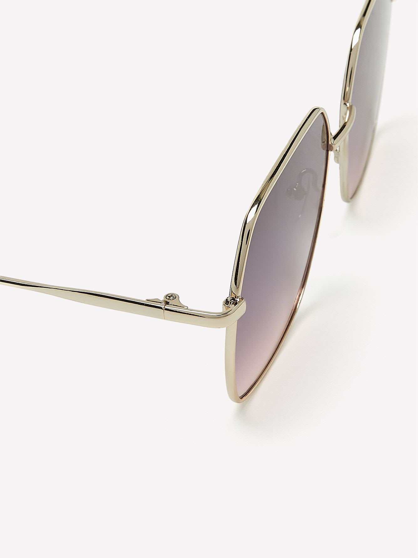 Geometrical Ombre Metal Sunglasses