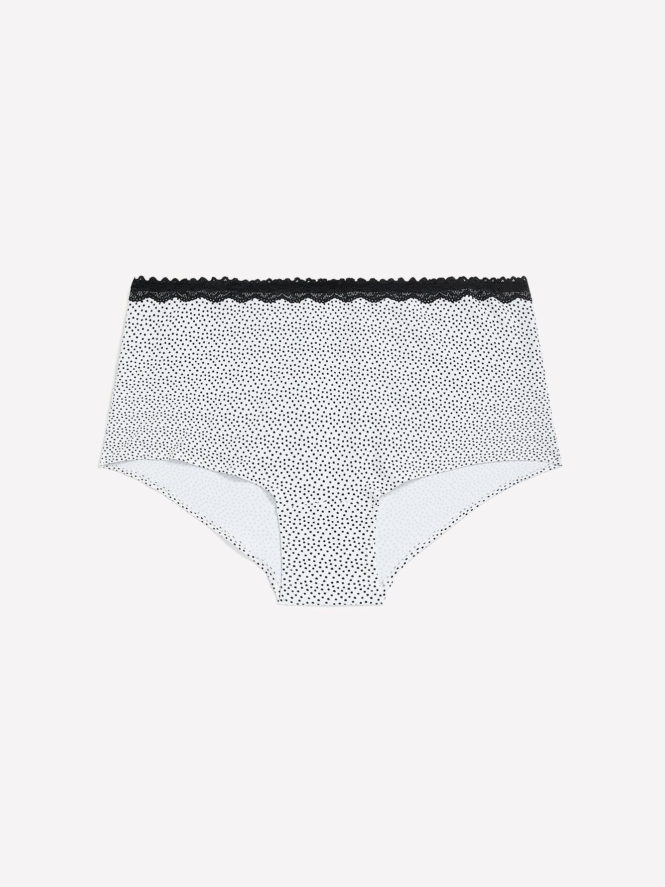 Cotton Boyshort with Lace Trim - ti Voglio