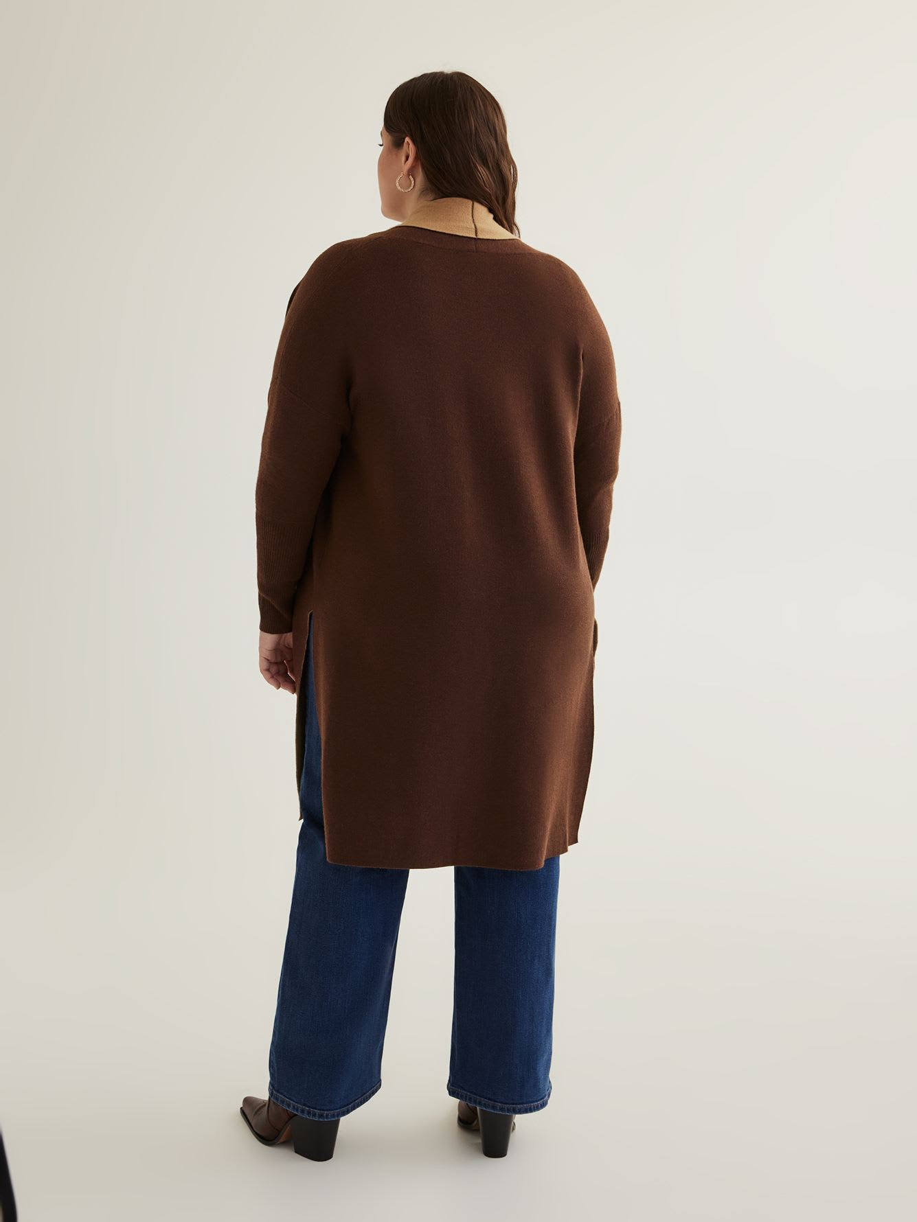 Long Double Knit Cardigan
