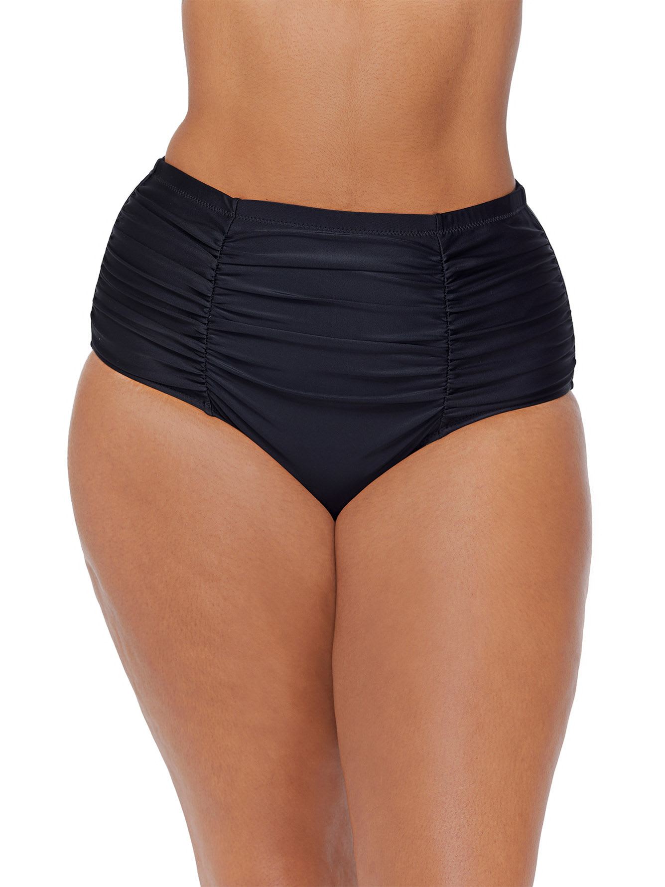 High-Waisted Costa Swim Brief - Raisins Curve