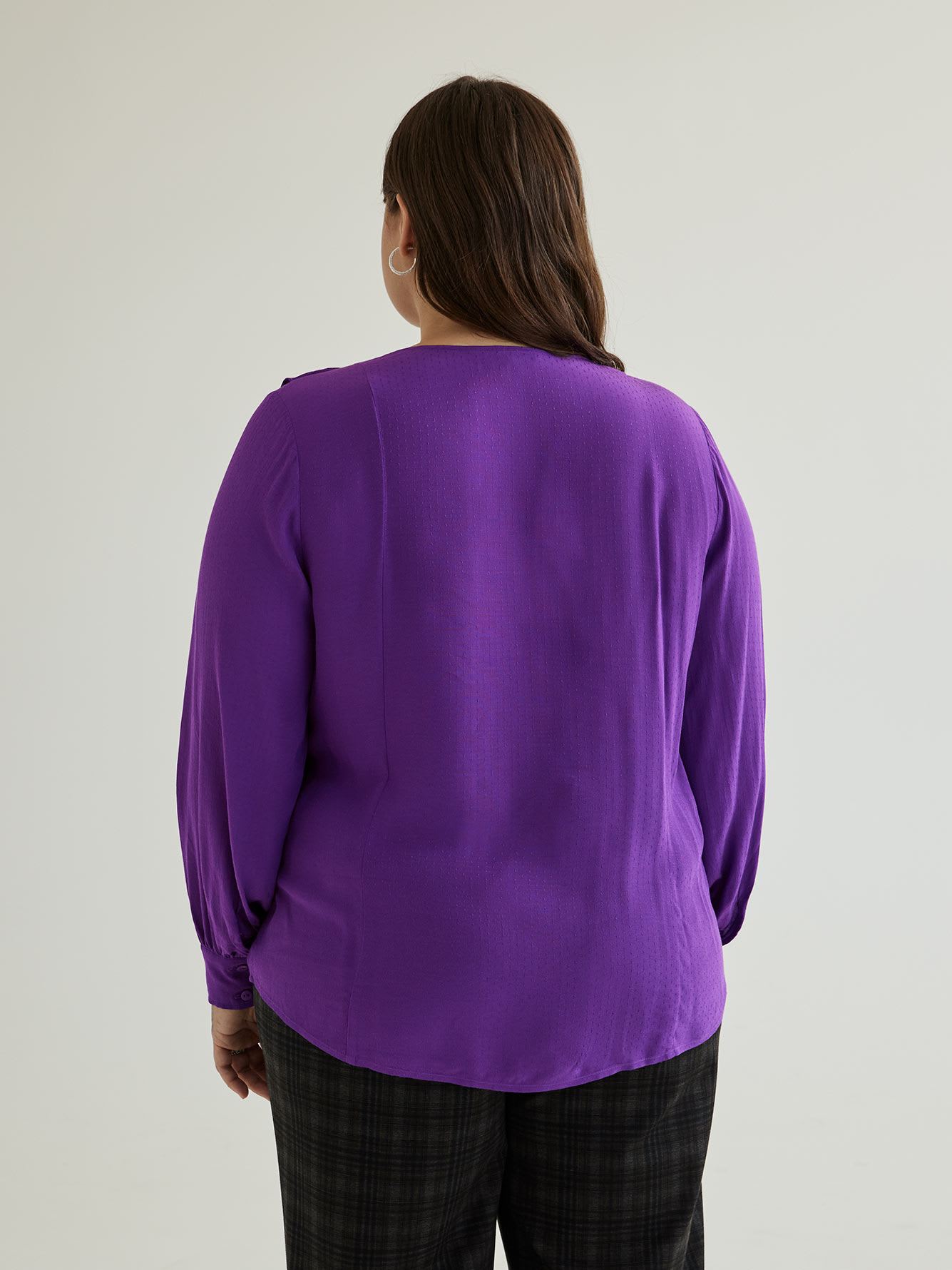Long Ruffled Blouse