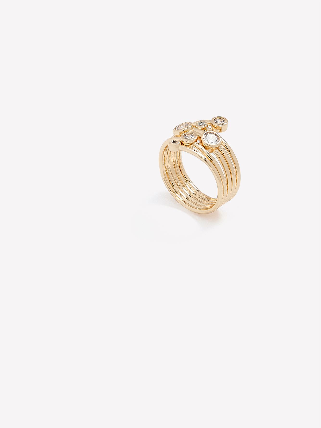 Fancy Golden Ring with Stones