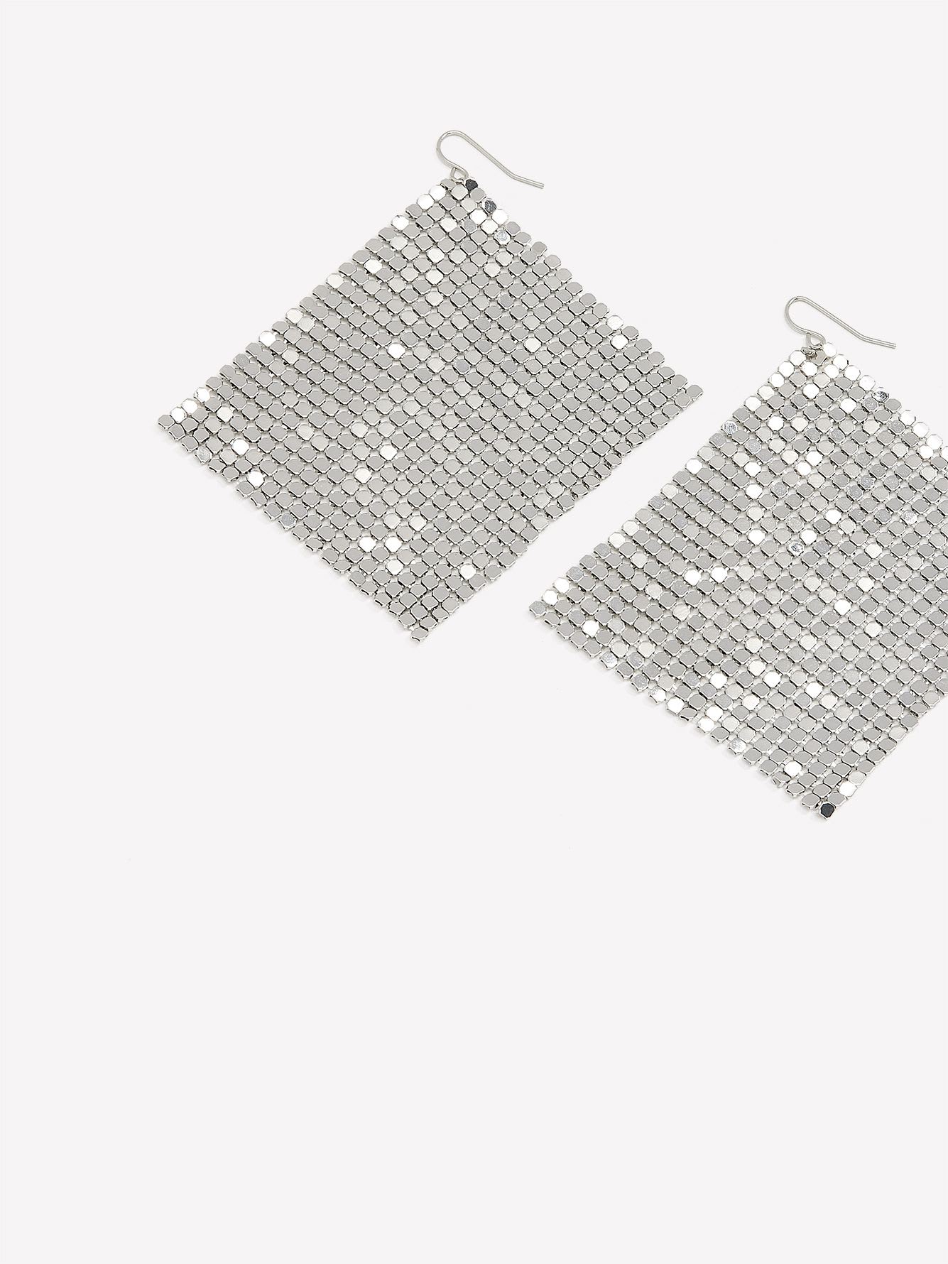 Metal Mesh Earrings - Addition Elle