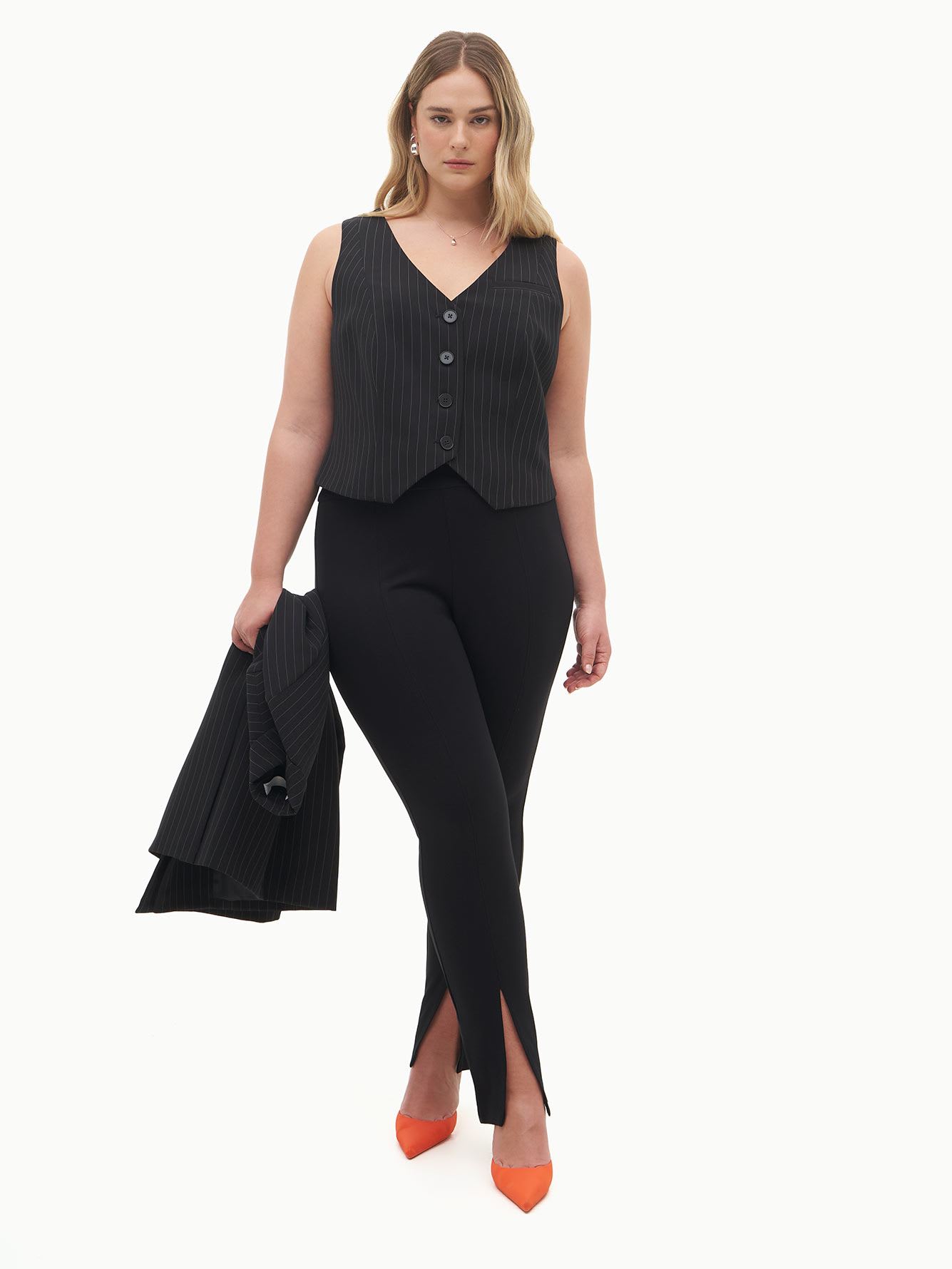 Pinstripe Vest - Addition Elle