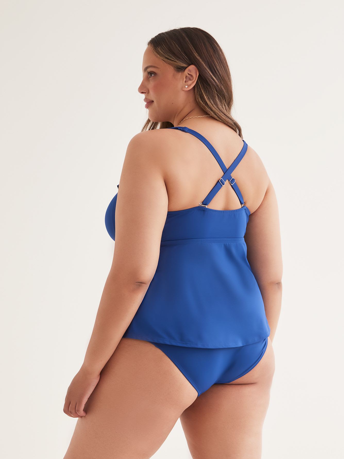 Ruffled Tankini Top