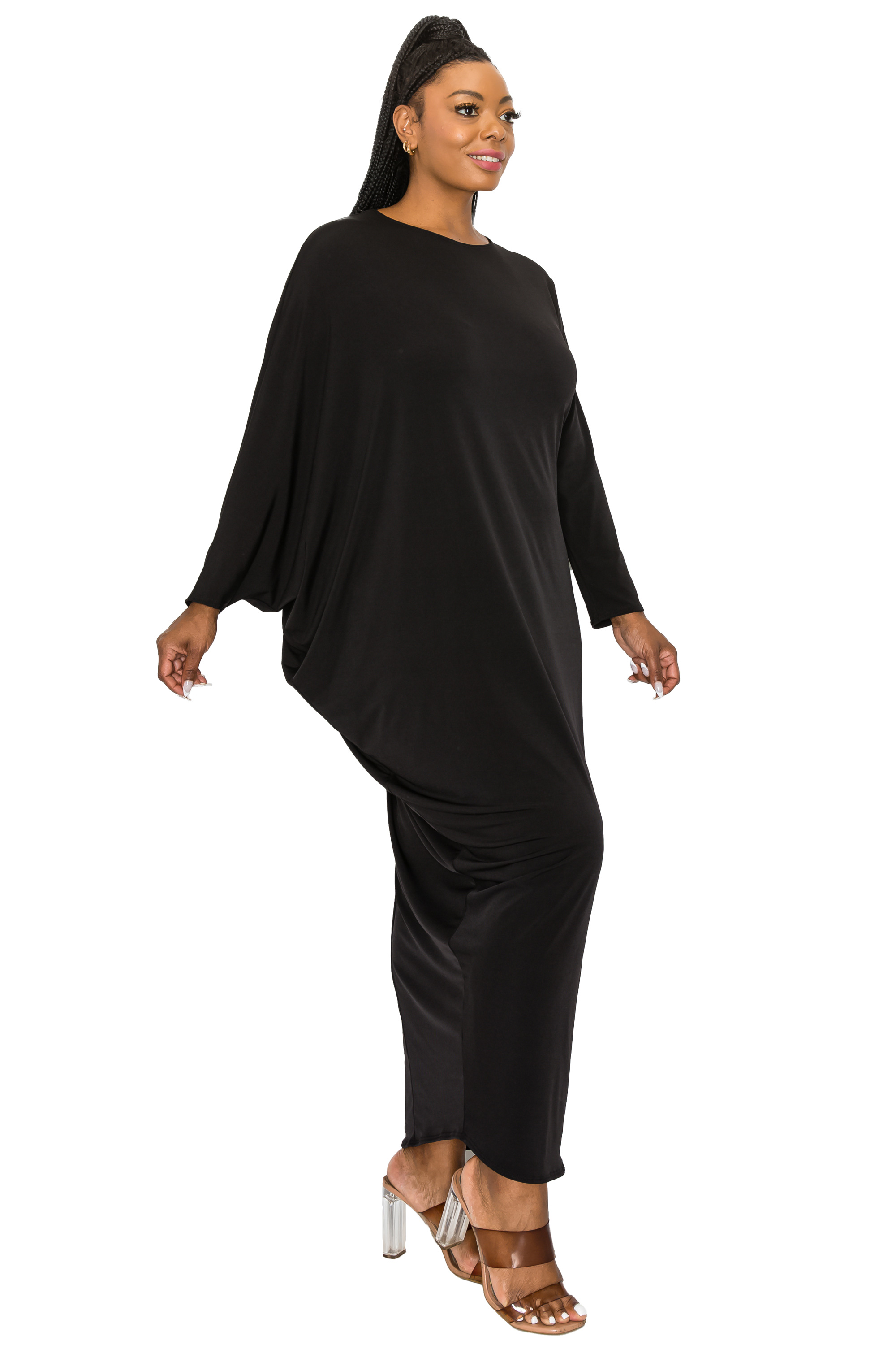 Louella Asymmetrical Maxi Dress - L I V D