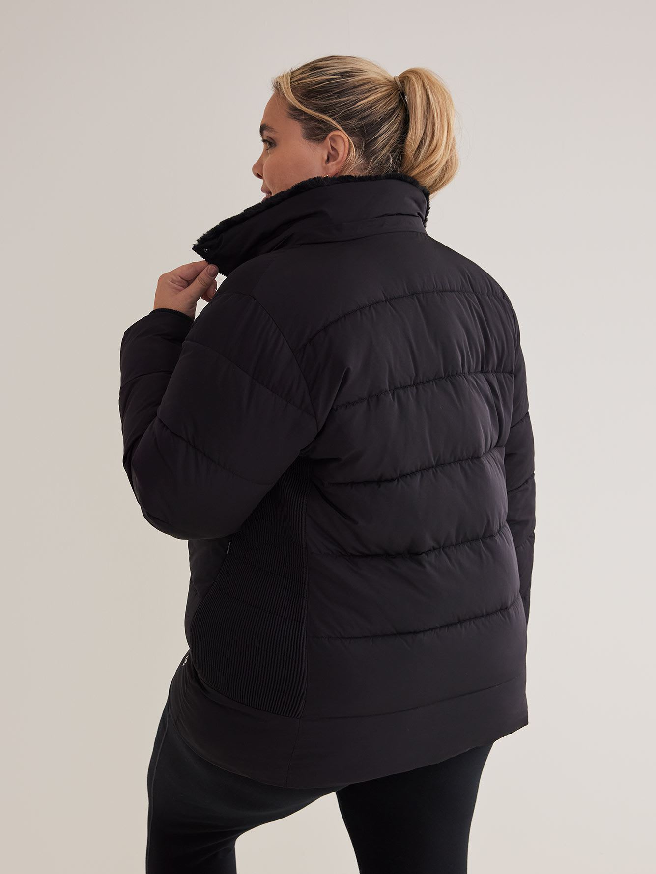 Responsible, Black Quilted Snow Jacket - Active Zone