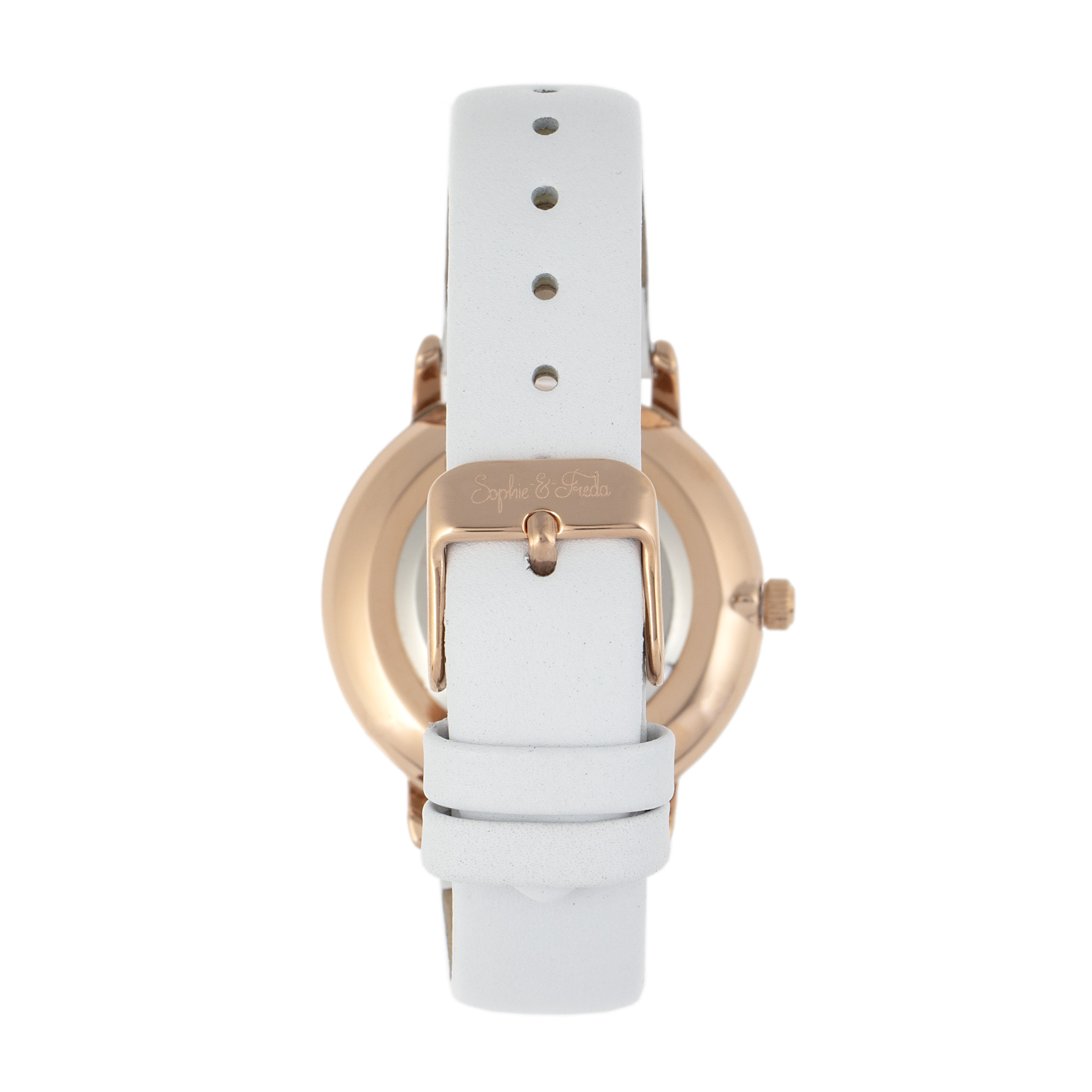 Sophie and Freda - Breckenridge Leather-Band Watch - Gold/Purple