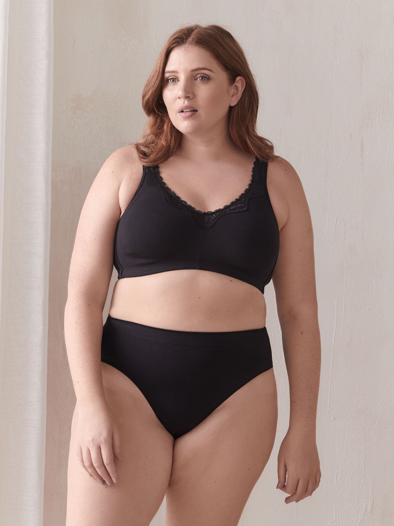 Wireless Cotton Bra, G & H Cups