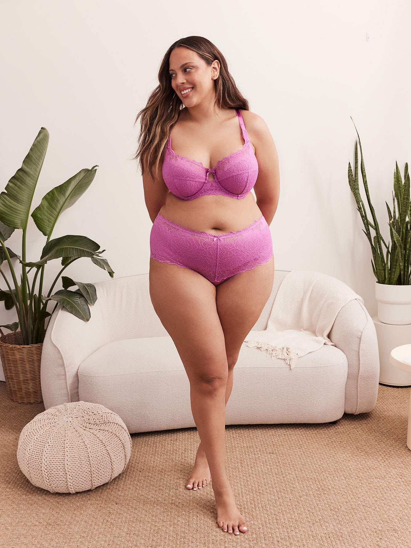 Purple Lace Full Brief - Déesse Collection