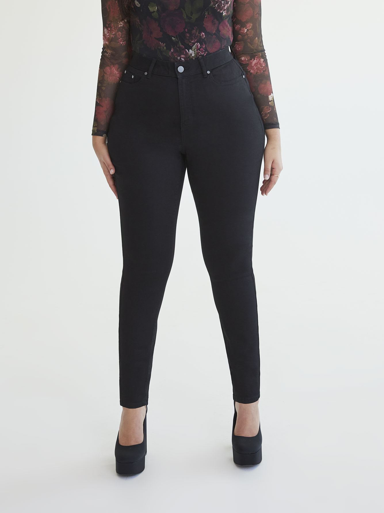 Responsible, Curvy-Fit Jeggings, Black - Addition Elle