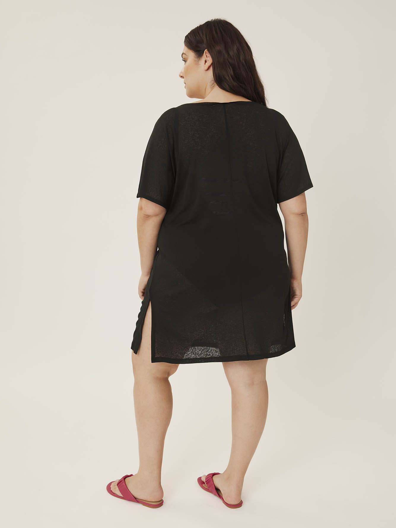 Cut-Out O-Ring Cover-Up Dress - Cover Me