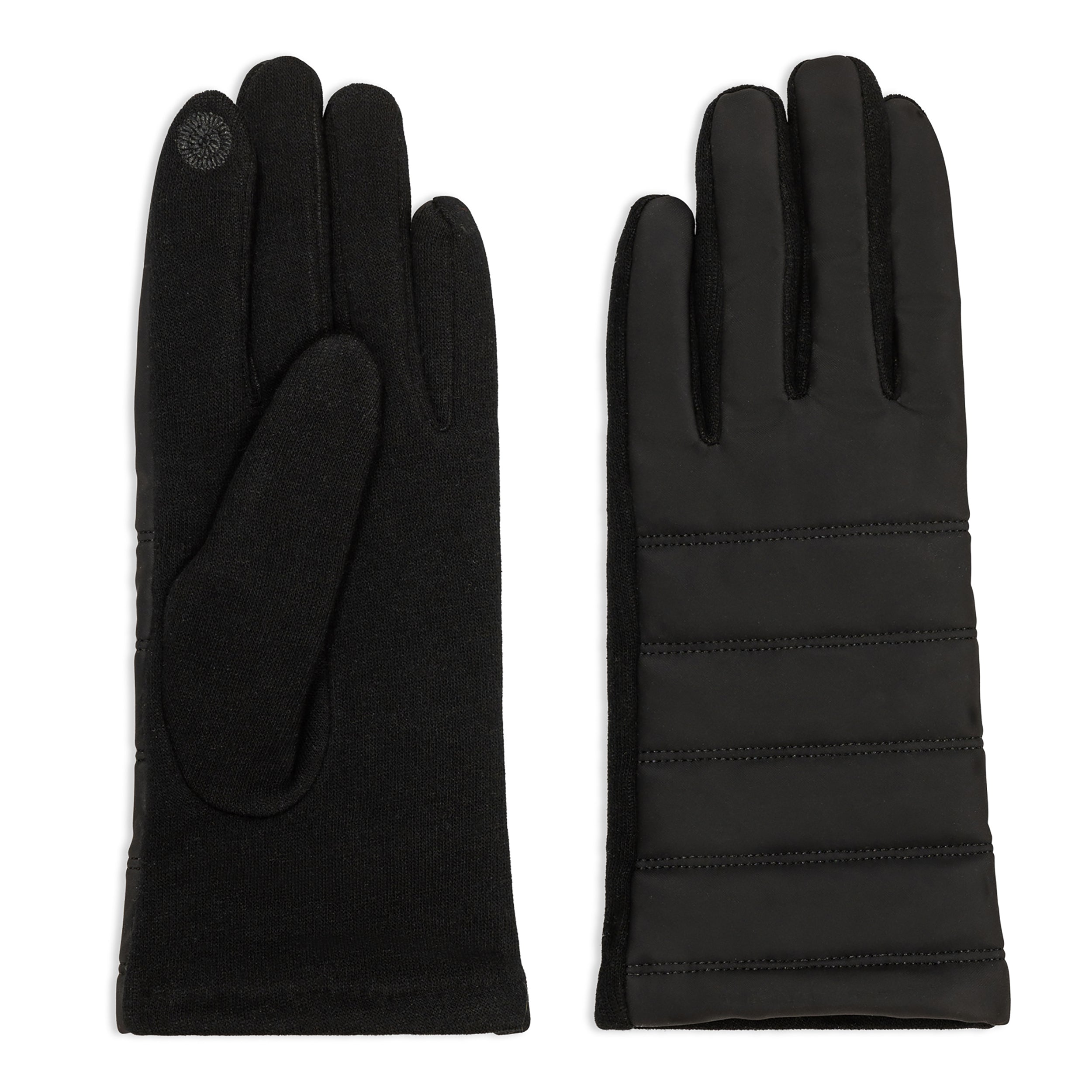 Nicci Ladies PU Water-Repellant Quilted Knit Glove