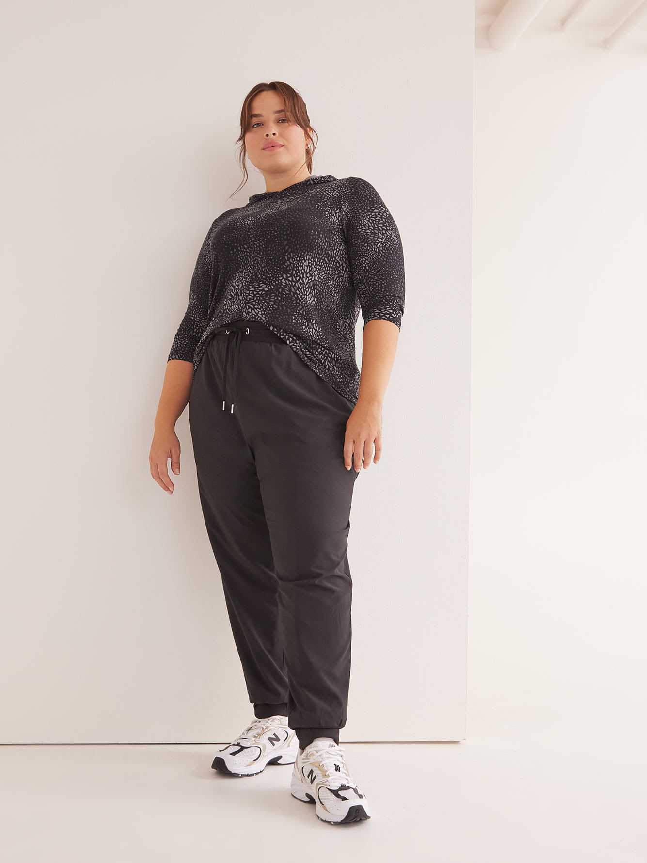 Responsible, Black Lined Stretch Jogger Pant - Active Zone