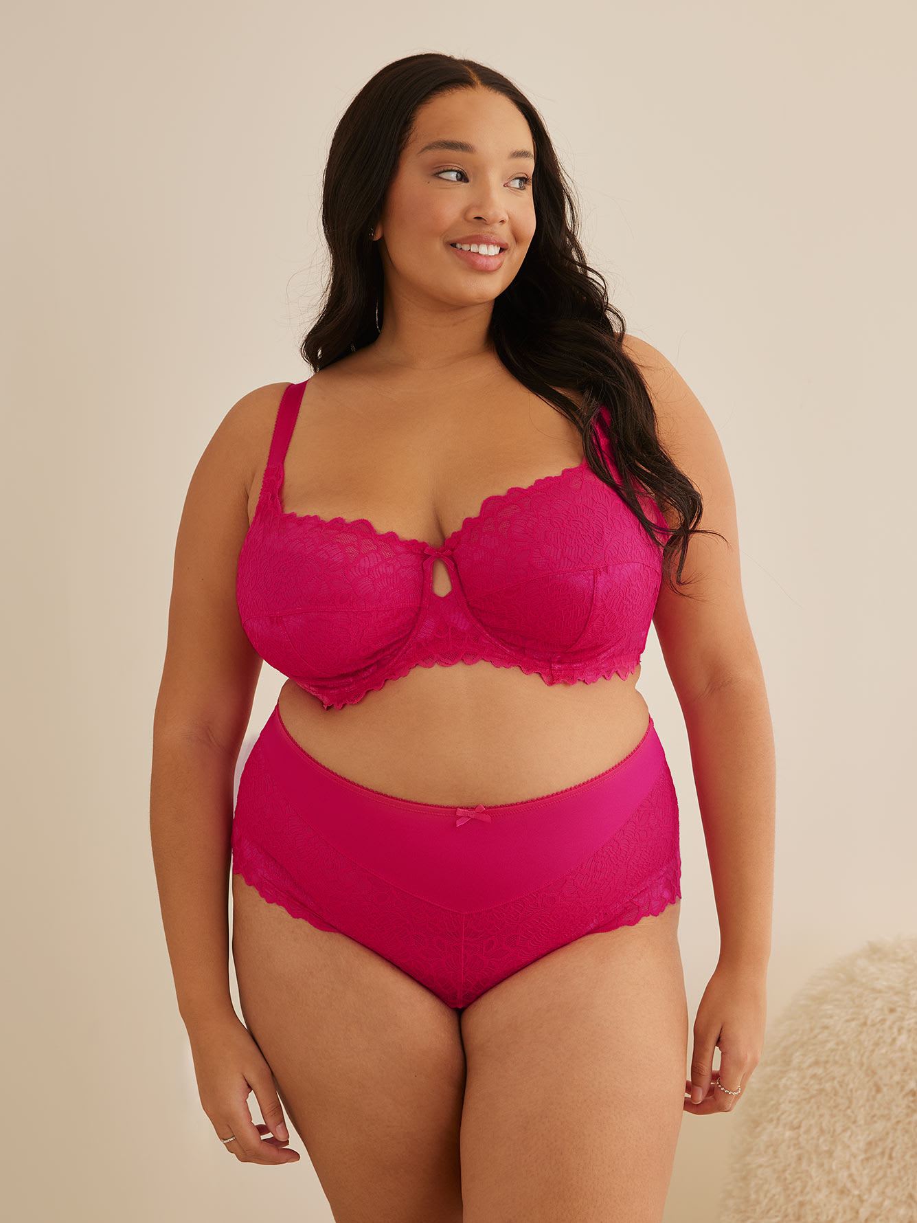 Cut & Sew Unlined Underwire Lace Bra - Déesse Collection