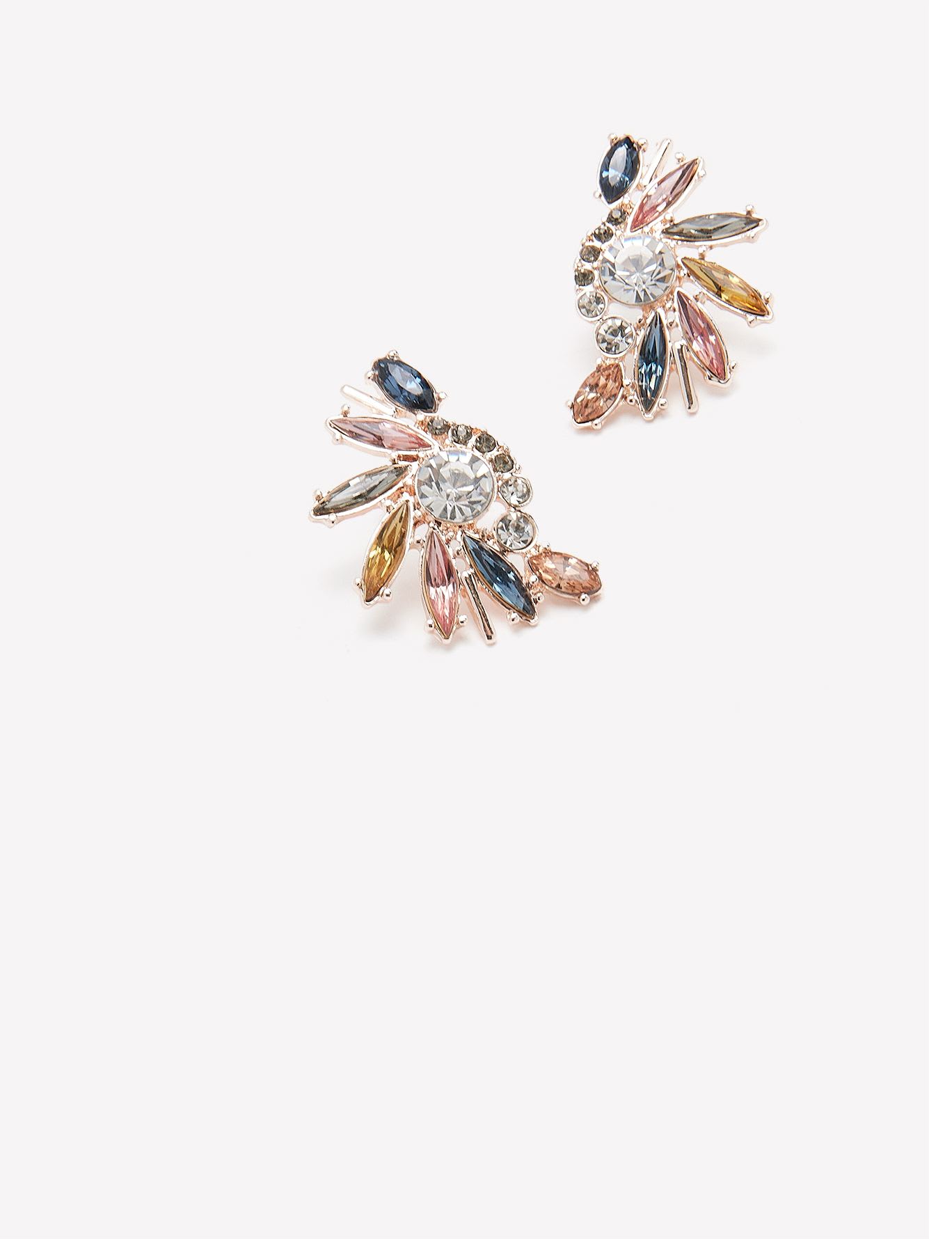 Clustered Stone Earrings