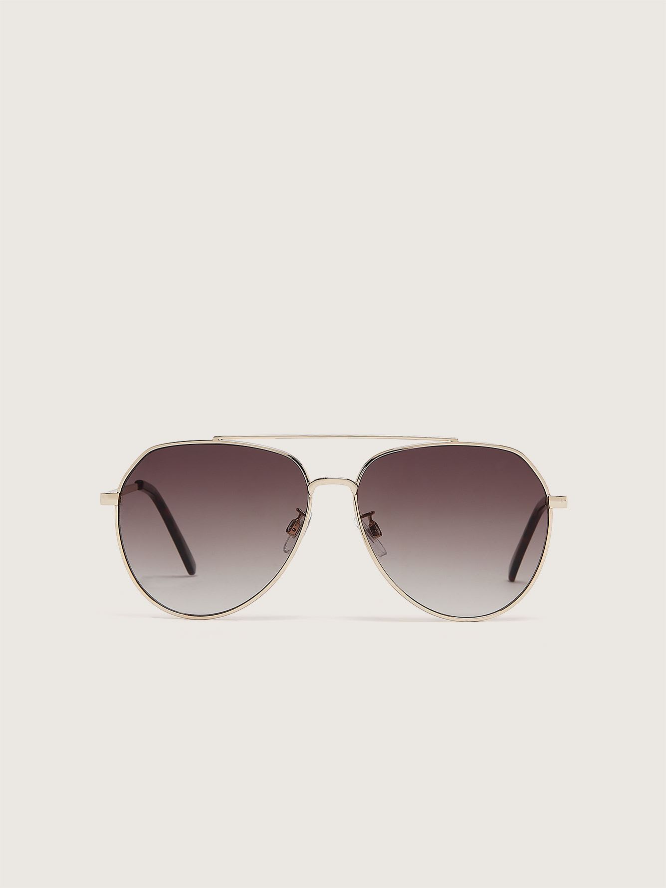 Gold Aviator Sunglasses