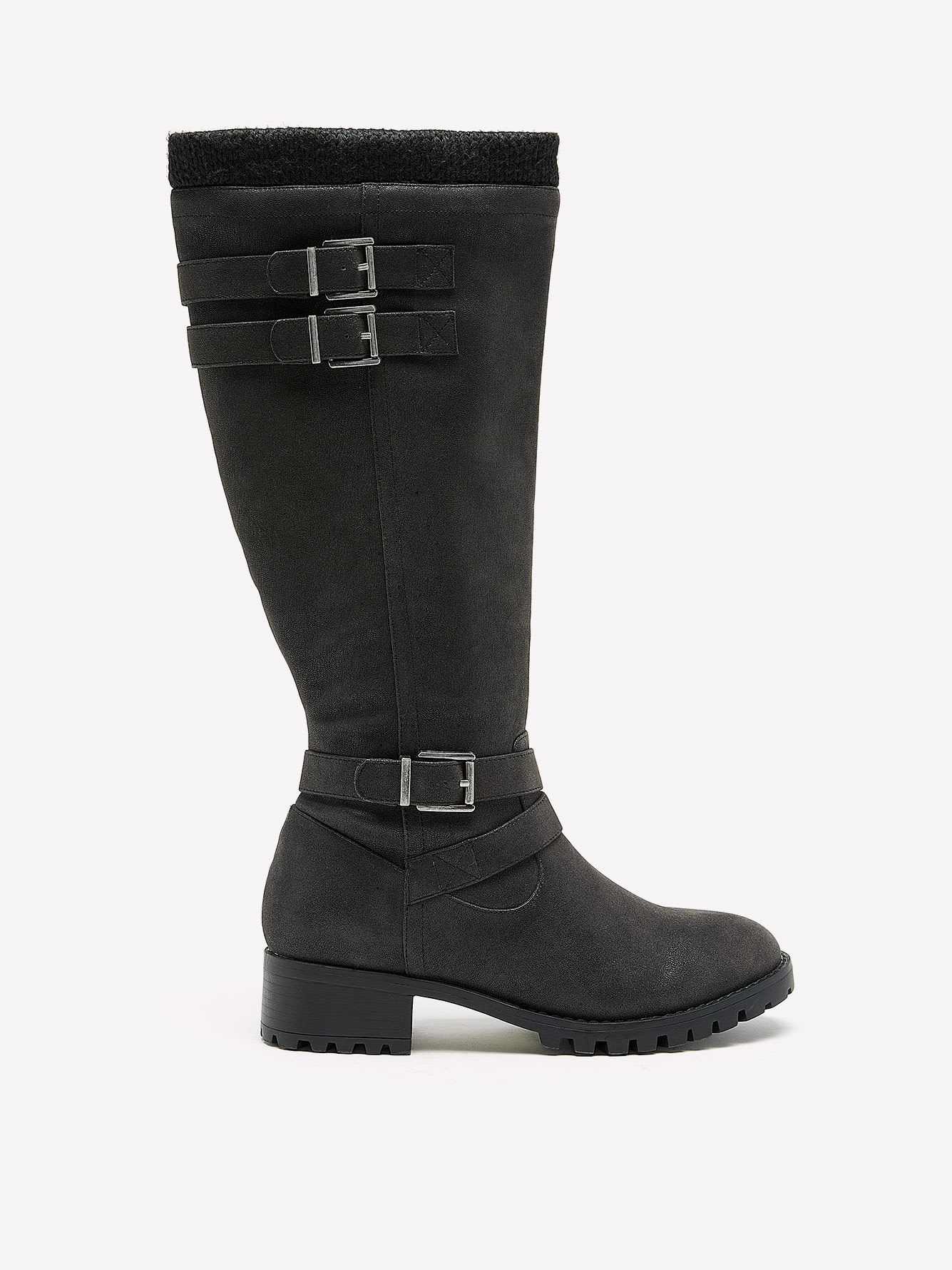 Extra Wide Width, Tall Boots with Knit Detail