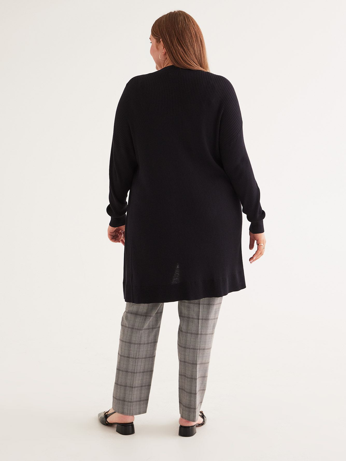 Ribbed Tunic Open Cardigan - PENN. Essentials