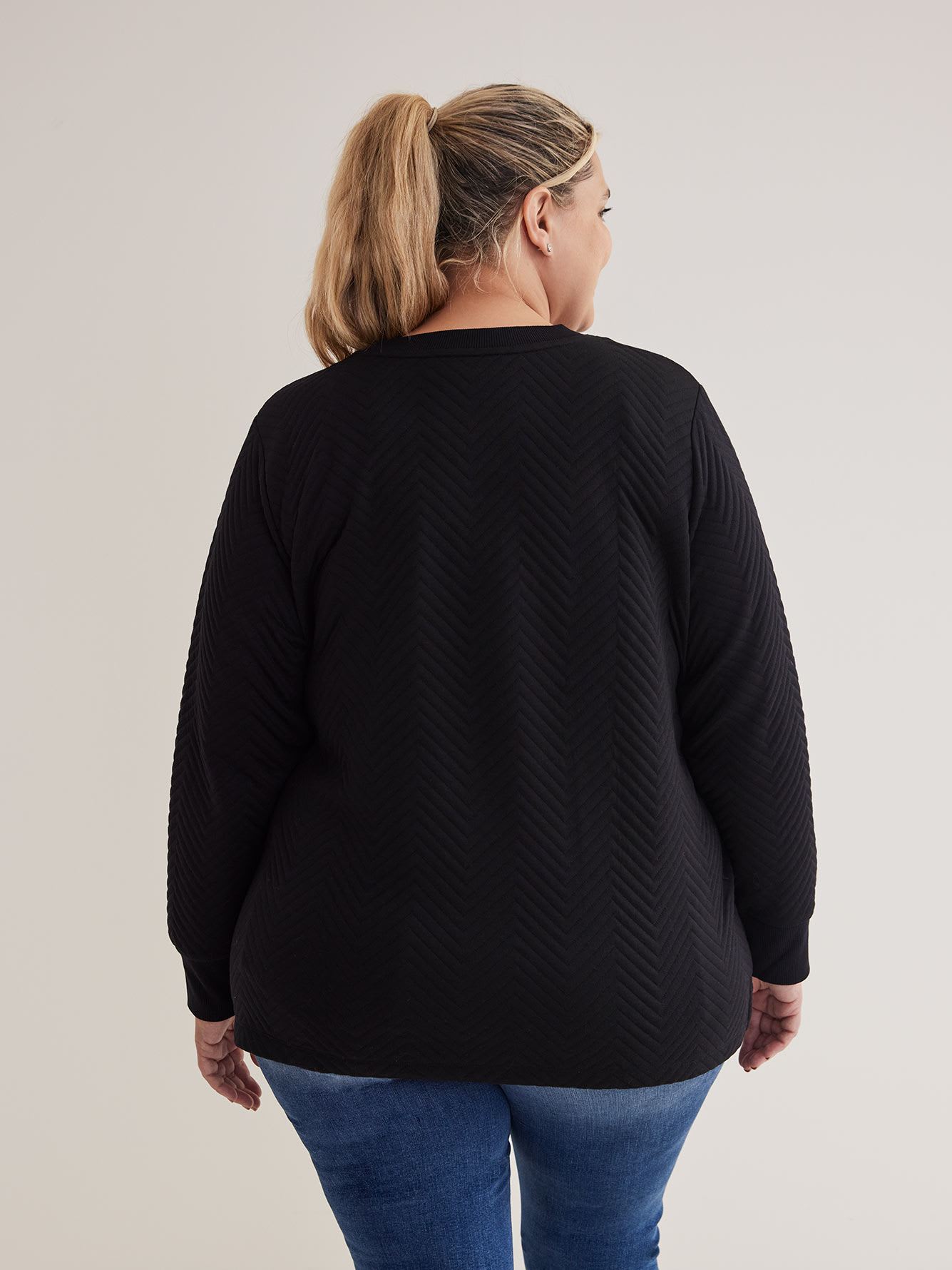 Textured Sweatshirt - Active Zone