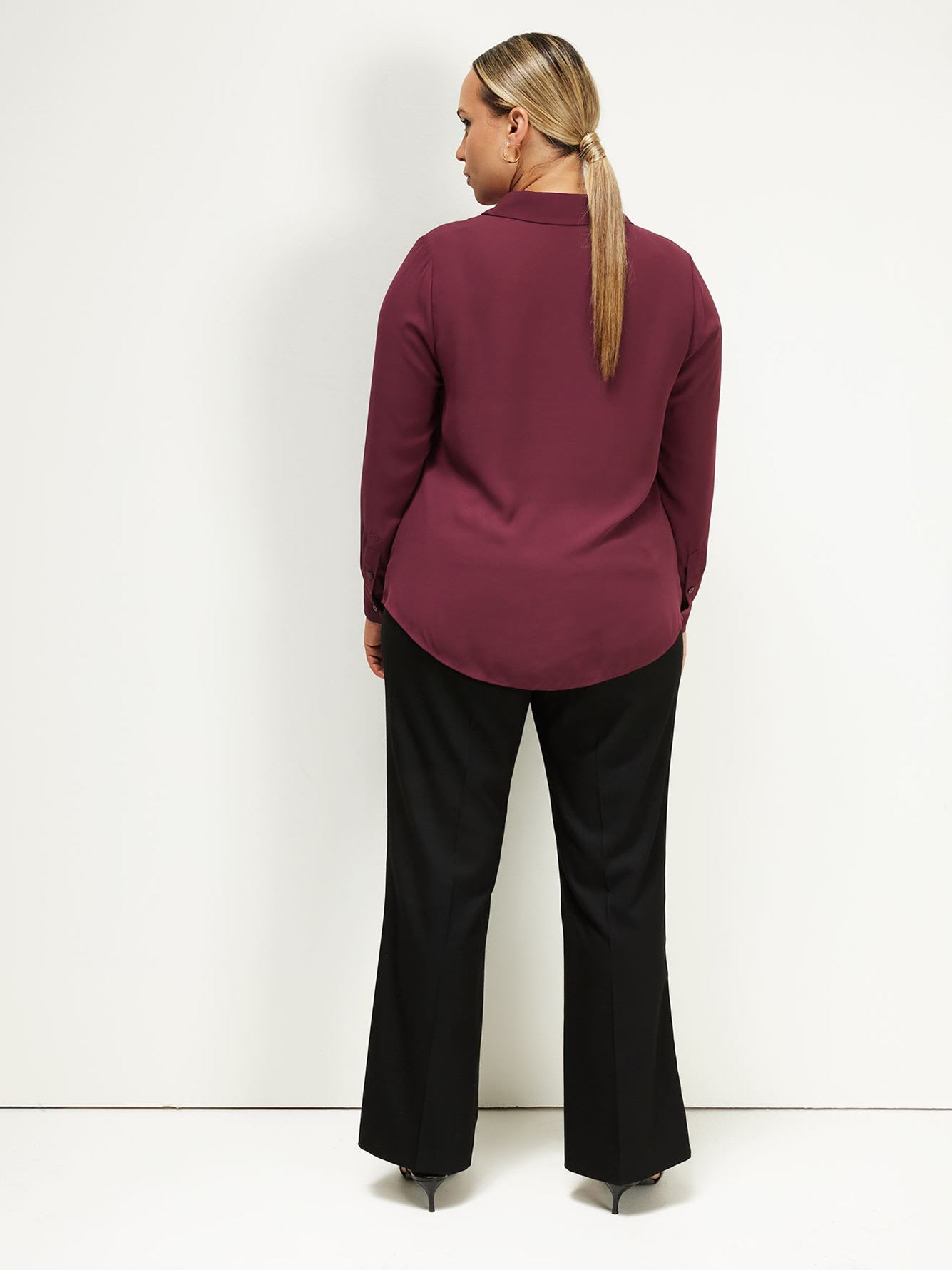 Responsible, Silky Buttoned Down Shirt - Addition Elle