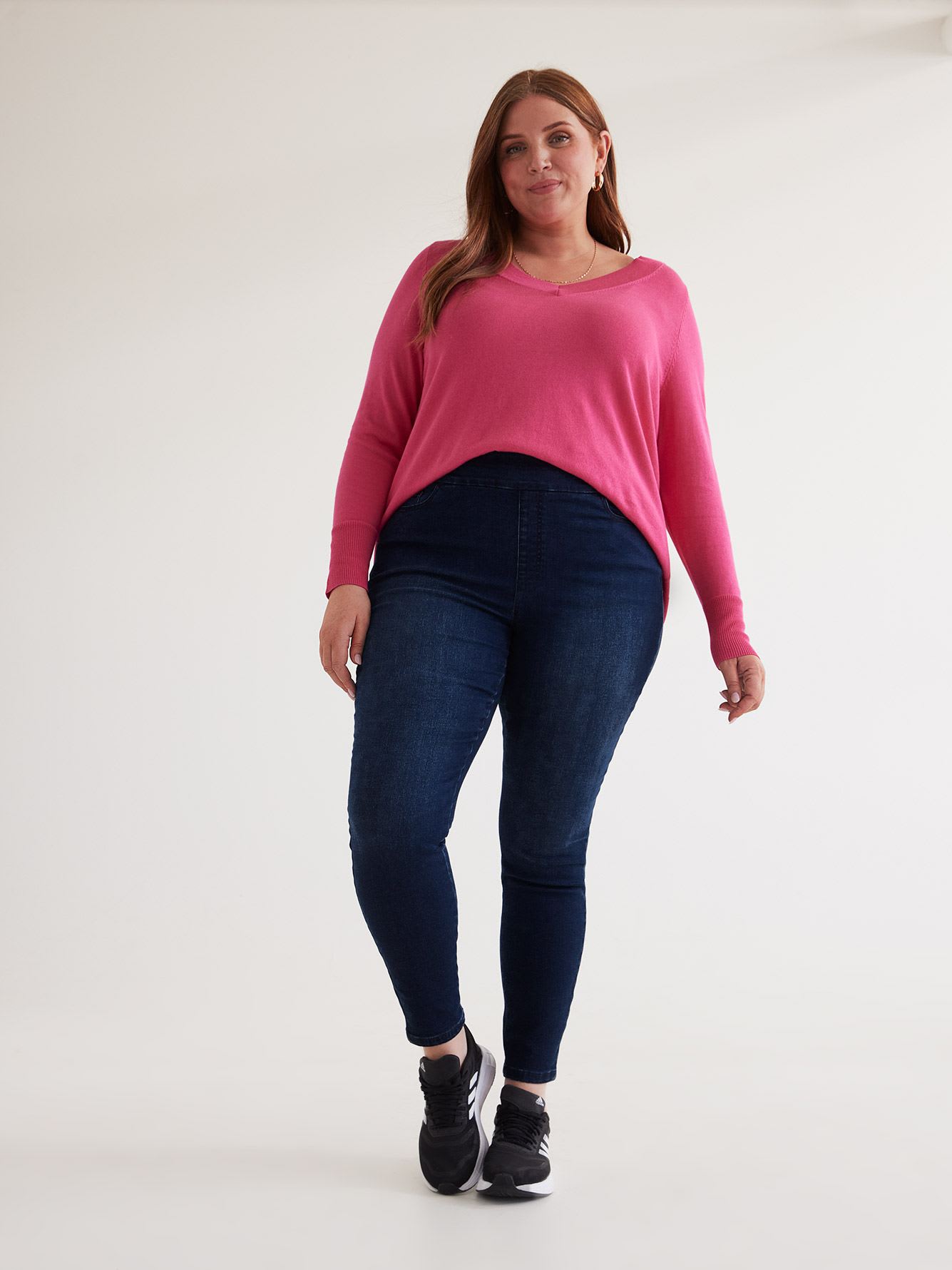 Skinny Leg Savvy Jeans, Dark Wash - d/C Jeans - PENN. Essentials