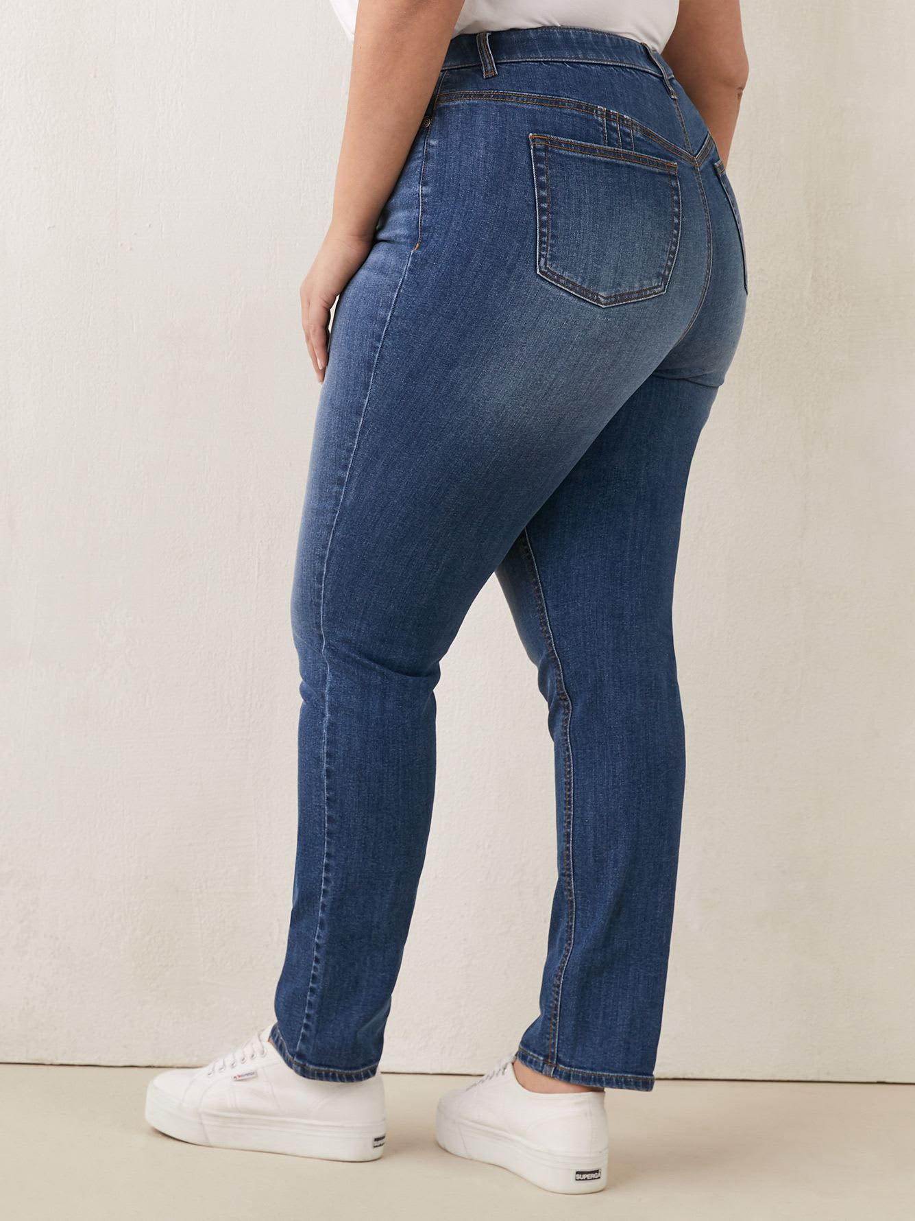 Responsible, Petite, Curvy Fit, Straight-Leg Jeans - d/C Jeans