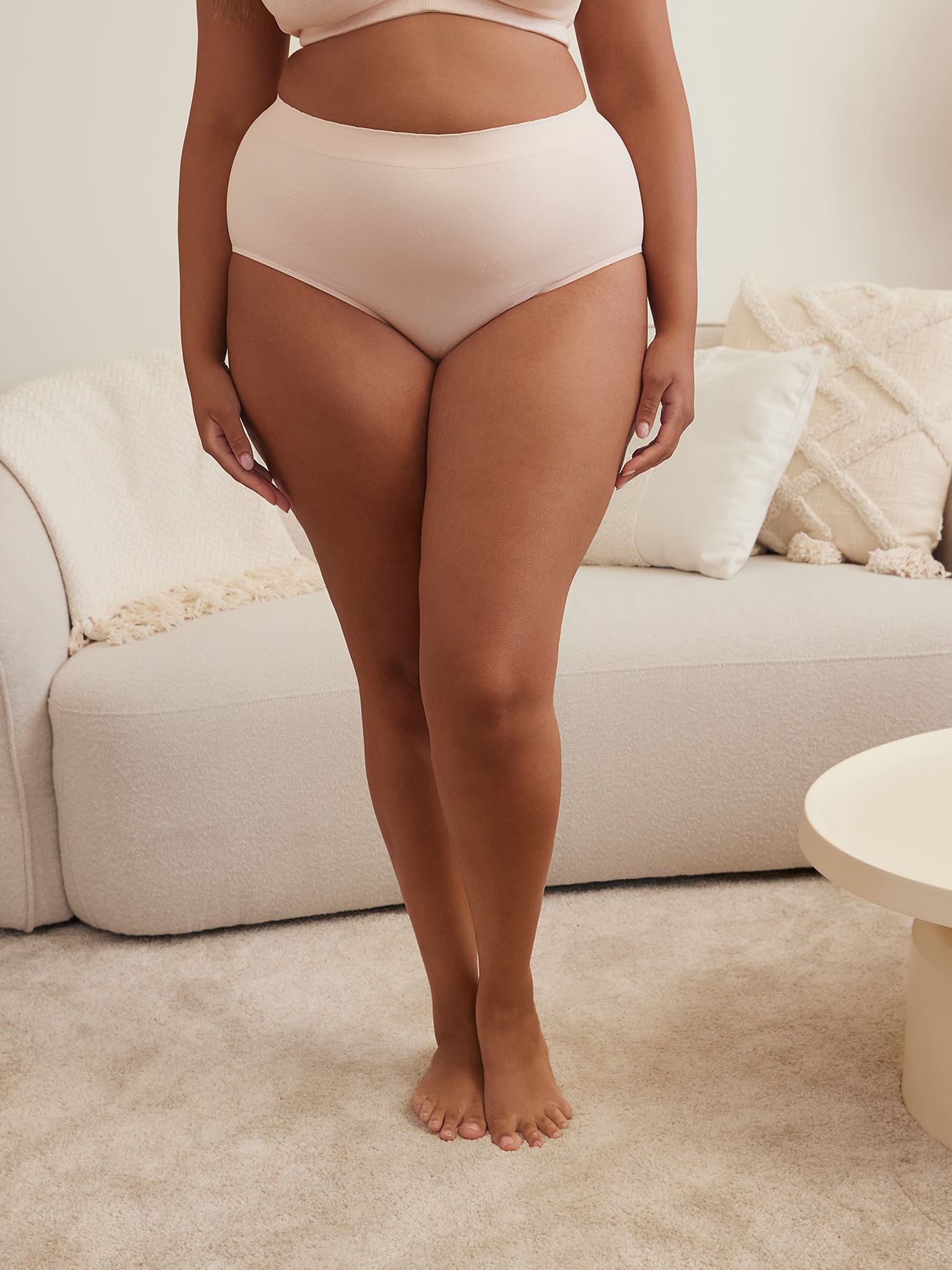 Seamless Leaf-Printed Brief - ti Voglio