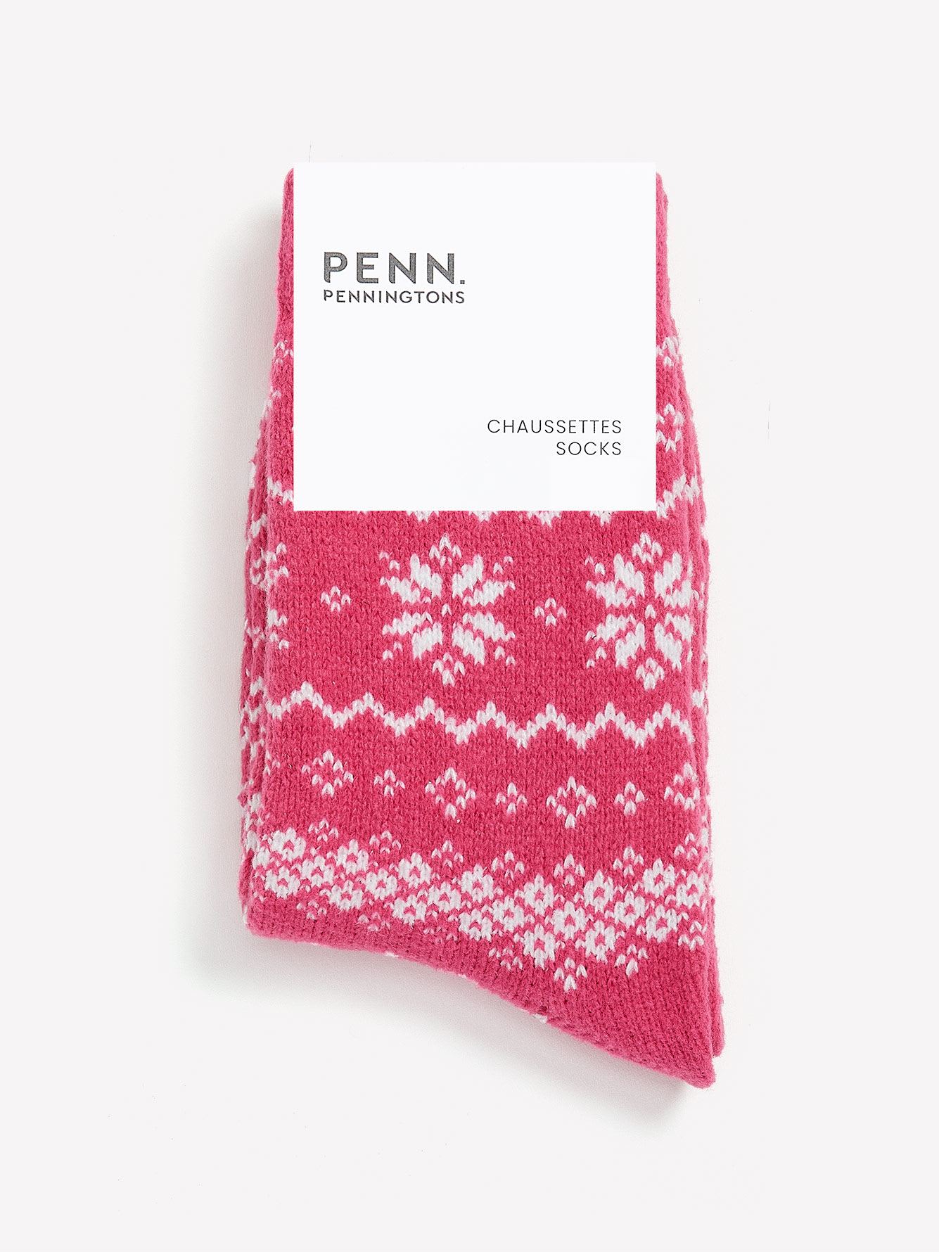 Jacquard Crew Socks