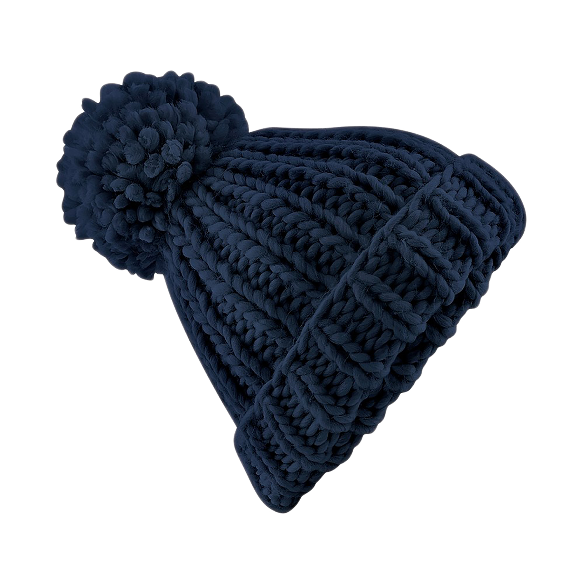Beechfield - Womens/Ladies Oversized Hand Knitted Beanie