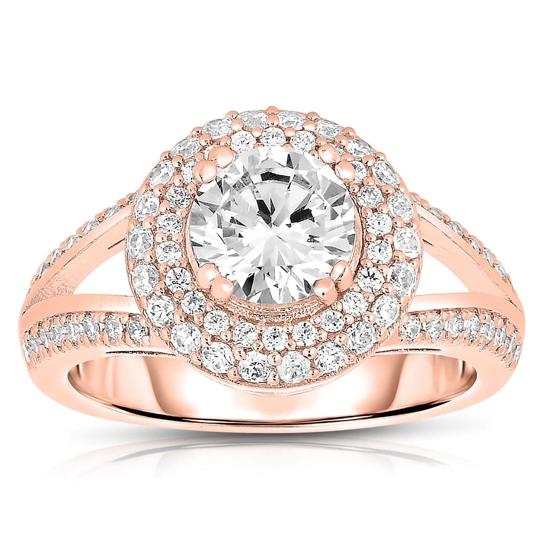 Cubic Zirconia Sterling Silver Cubic Zirconia Ring - Size 6