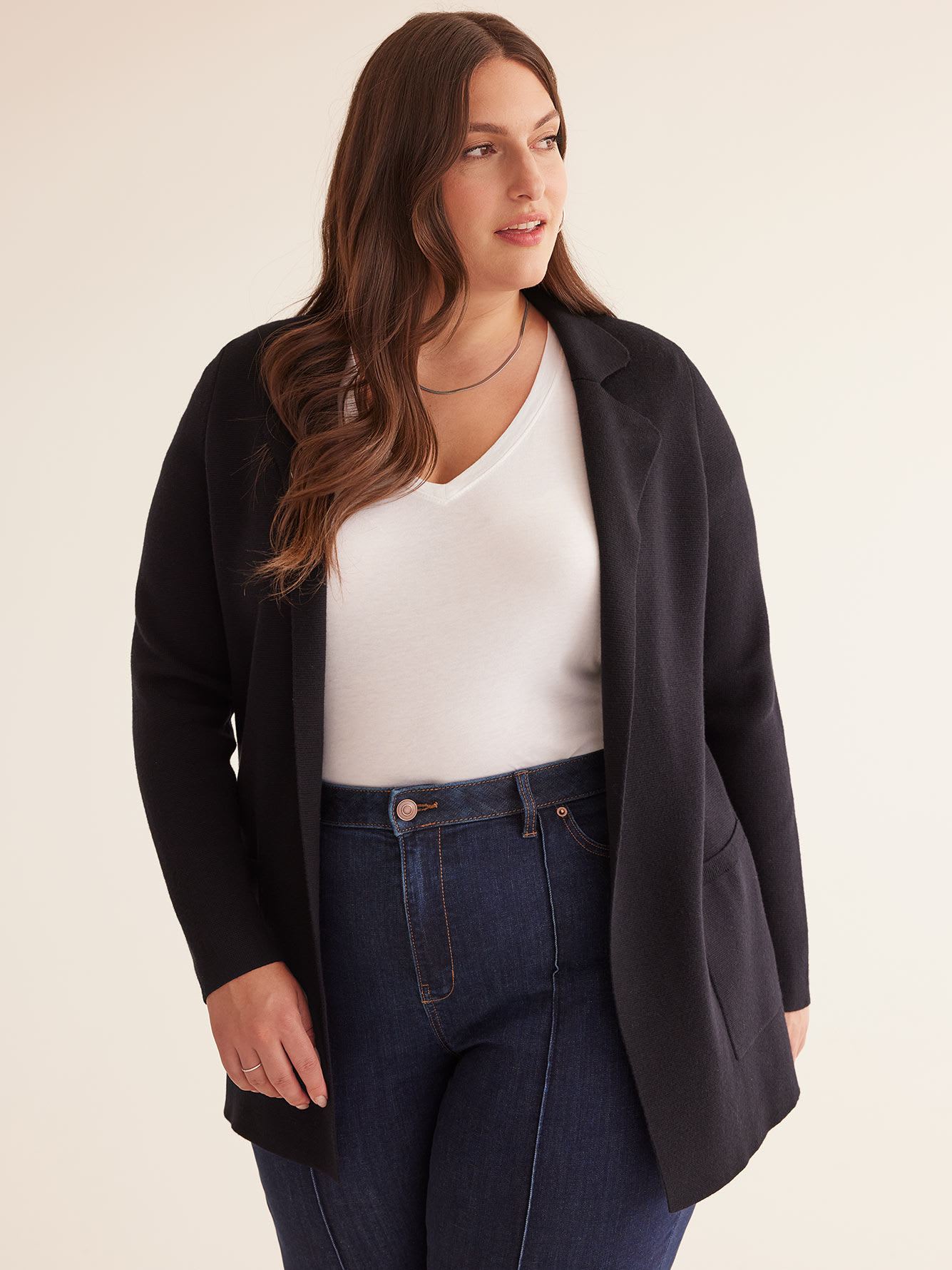 Black Sweater Blazer