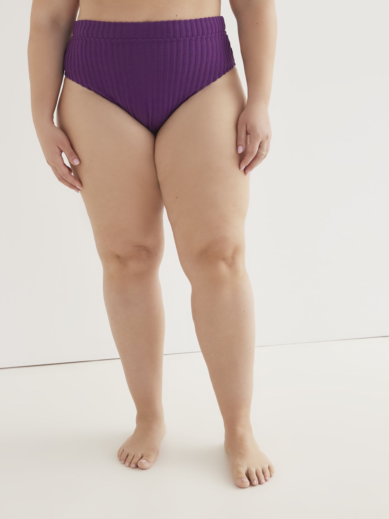 Ribbed Geneviève High-Waist Bikini Brief - Nana The brand