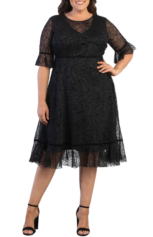 Kiyonna Plus Size Francesca Cocktail Dress (Plus Size)