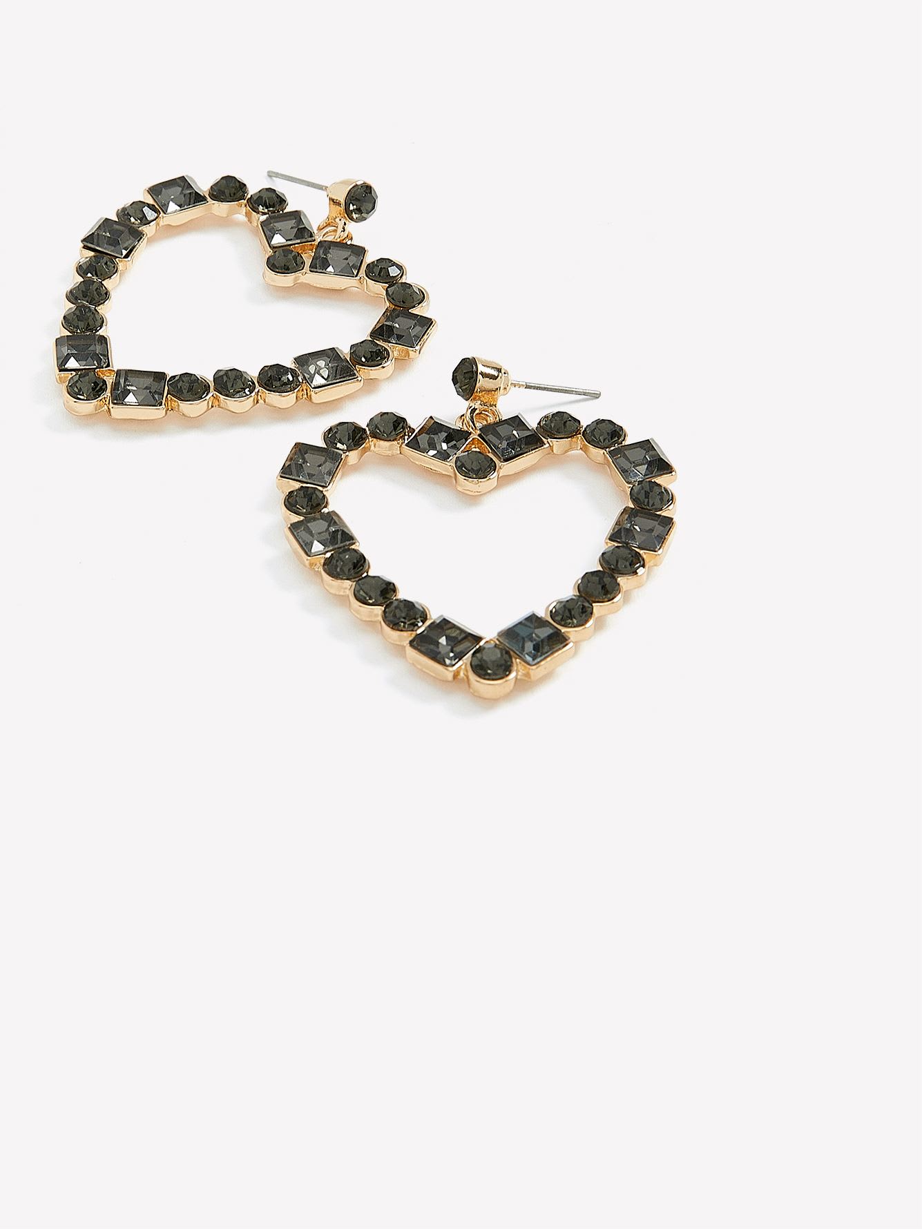 Heart Shape Stone Earrings