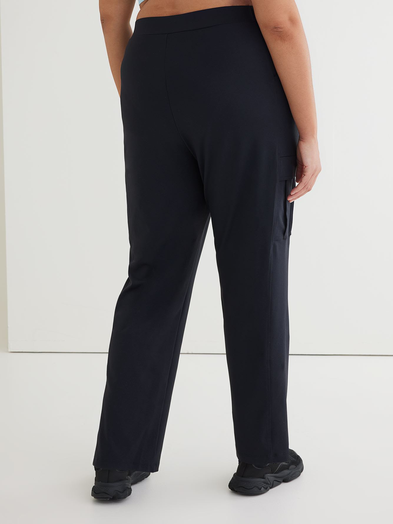 Black Urban Cargo Straight Leg Pant - Active Zone