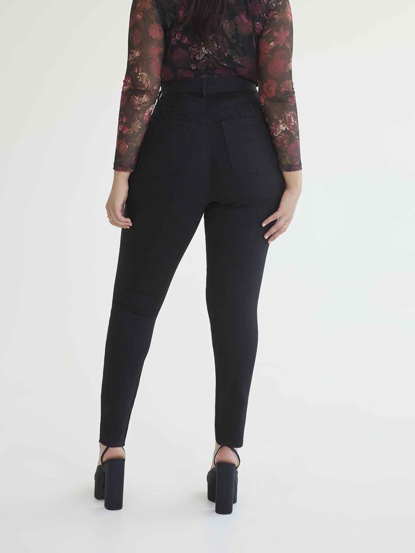 Responsible, Curvy-Fit Jeggings, Black - Addition Elle
